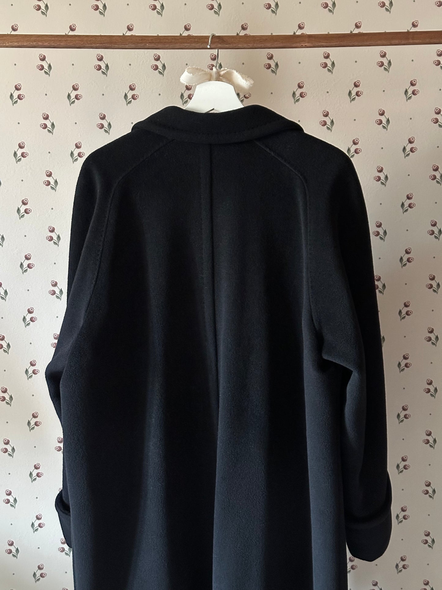 Black Max Mara Wool & Cashmere Icon Coat