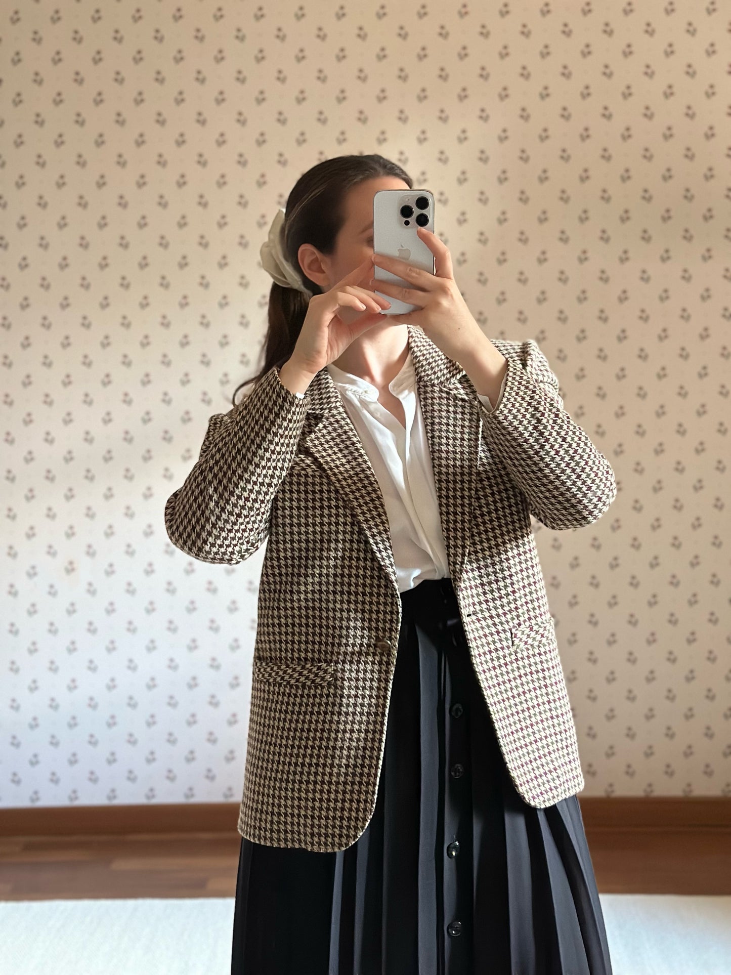 Vintage Pied-de-poule Wool Blazer