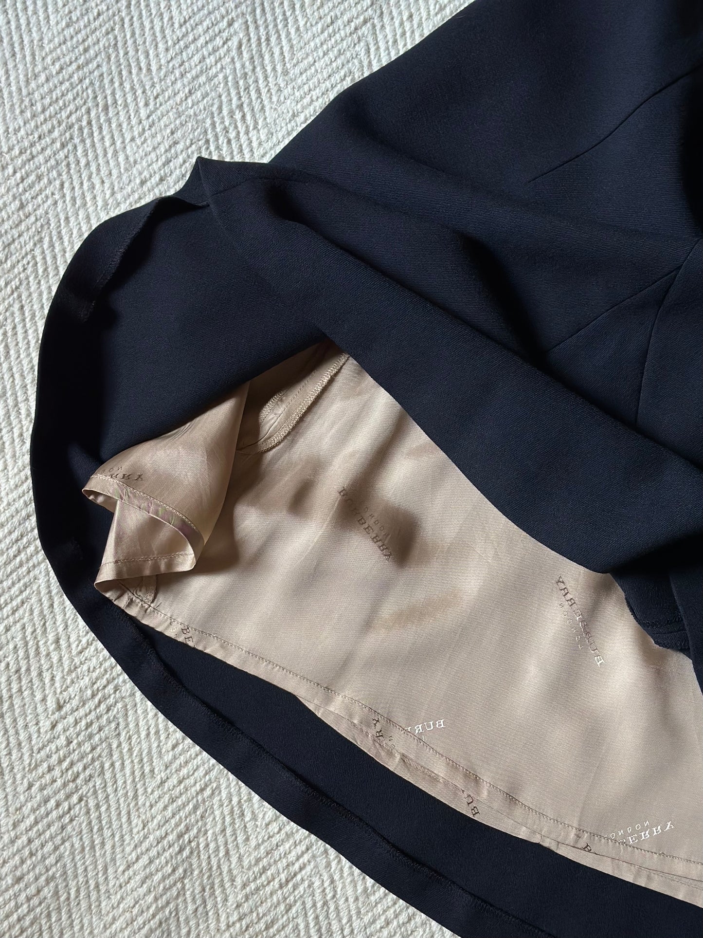 Vintage Burberry Blue Skirt