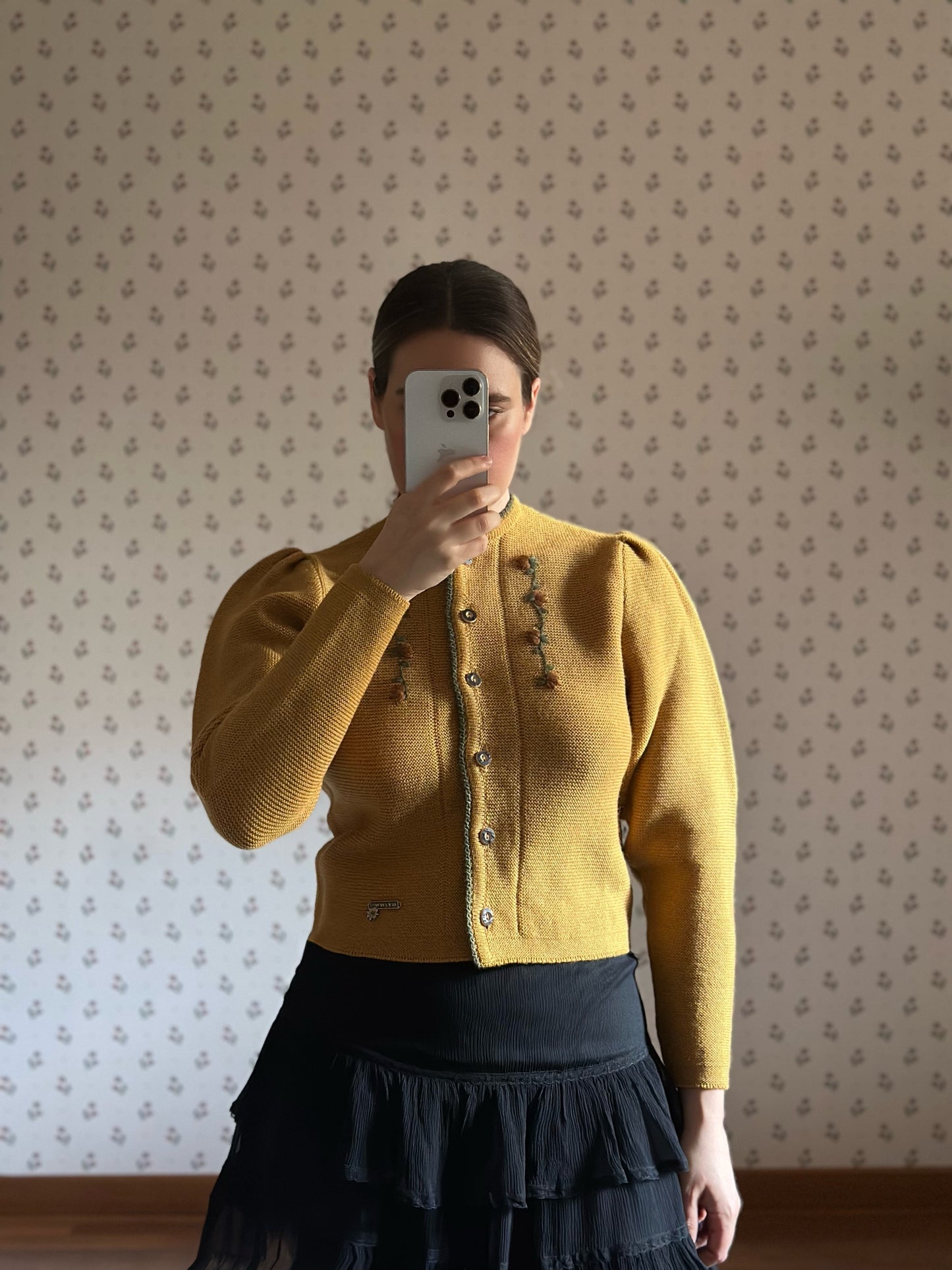 Austrian Yellow Wool Cardigan