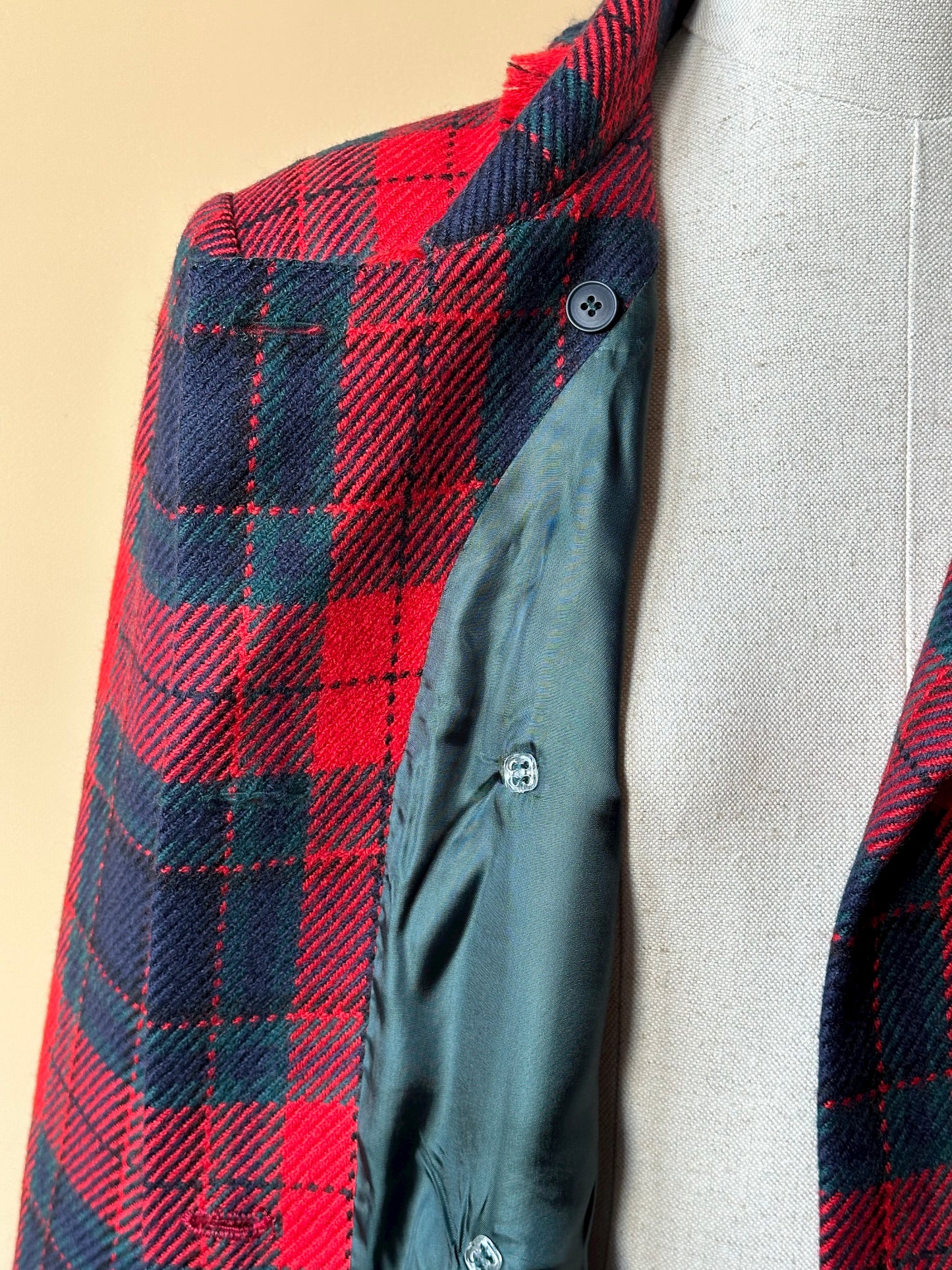 Vintage Luisa Spagnoli Tartan Blazer