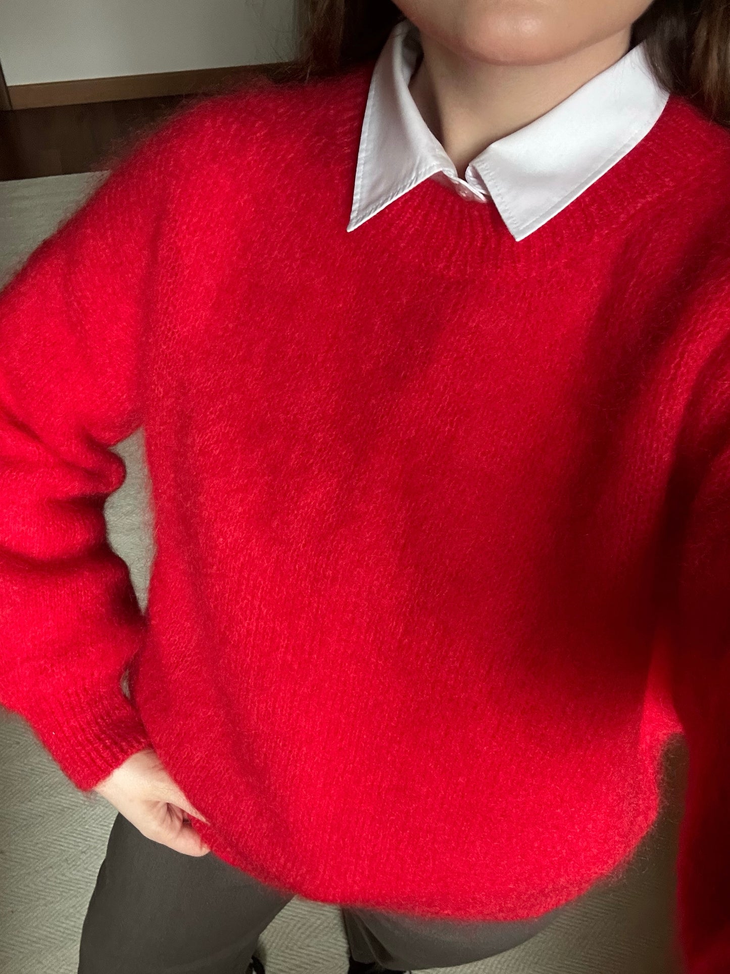 Red Mohair Sweater