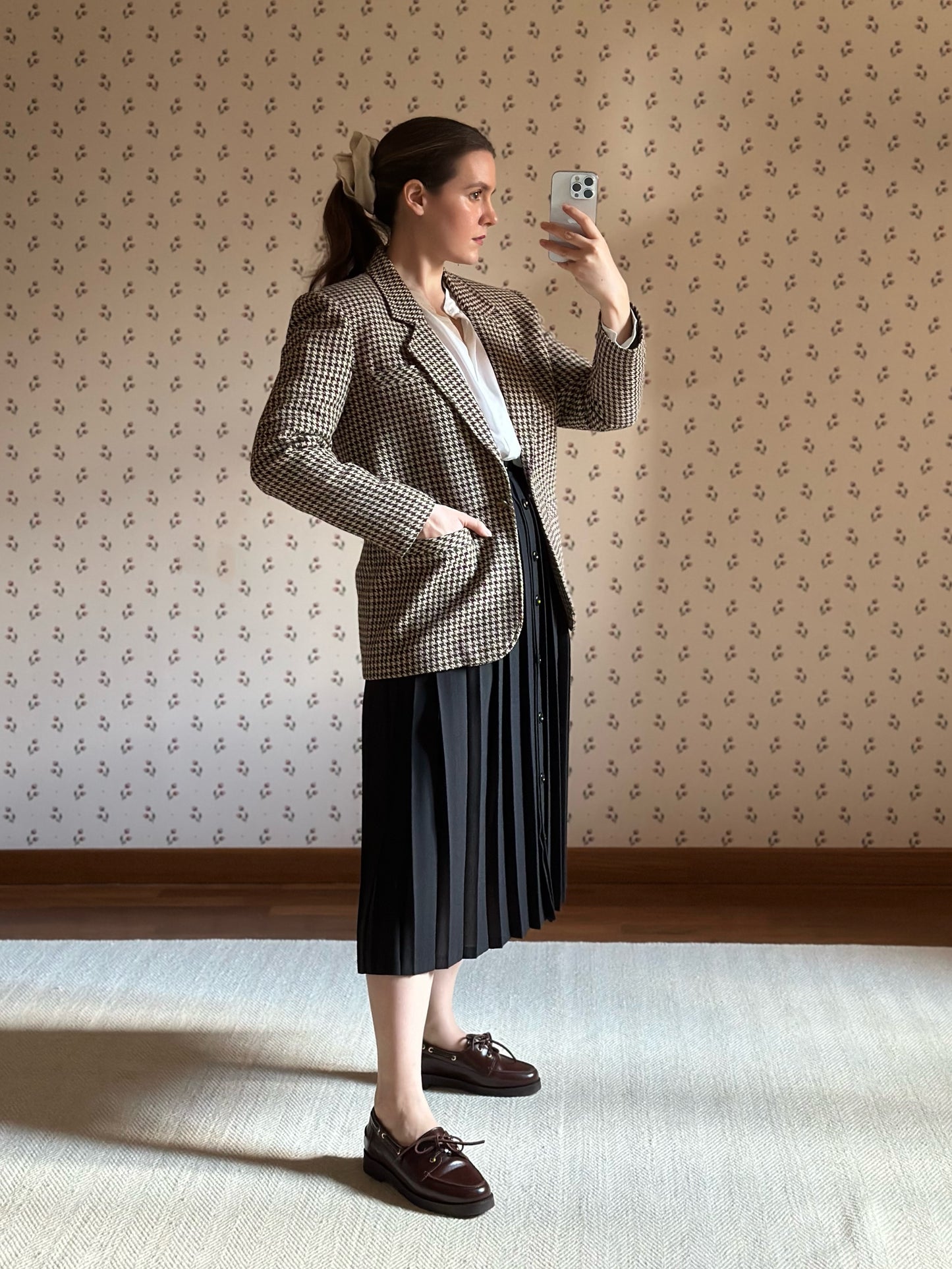 Vintage Pied-de-poule Wool Blazer