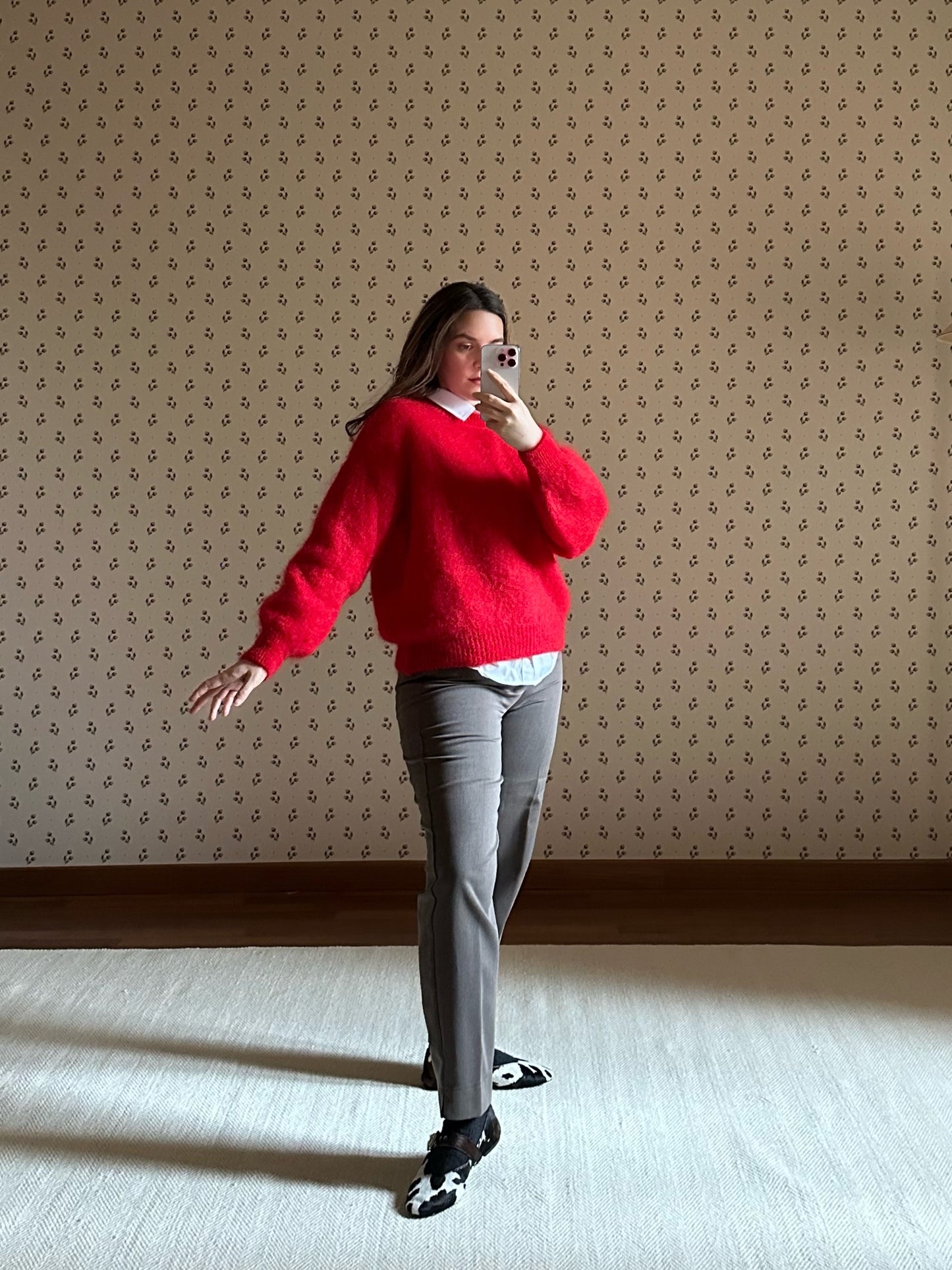 Red Mohair Sweater
