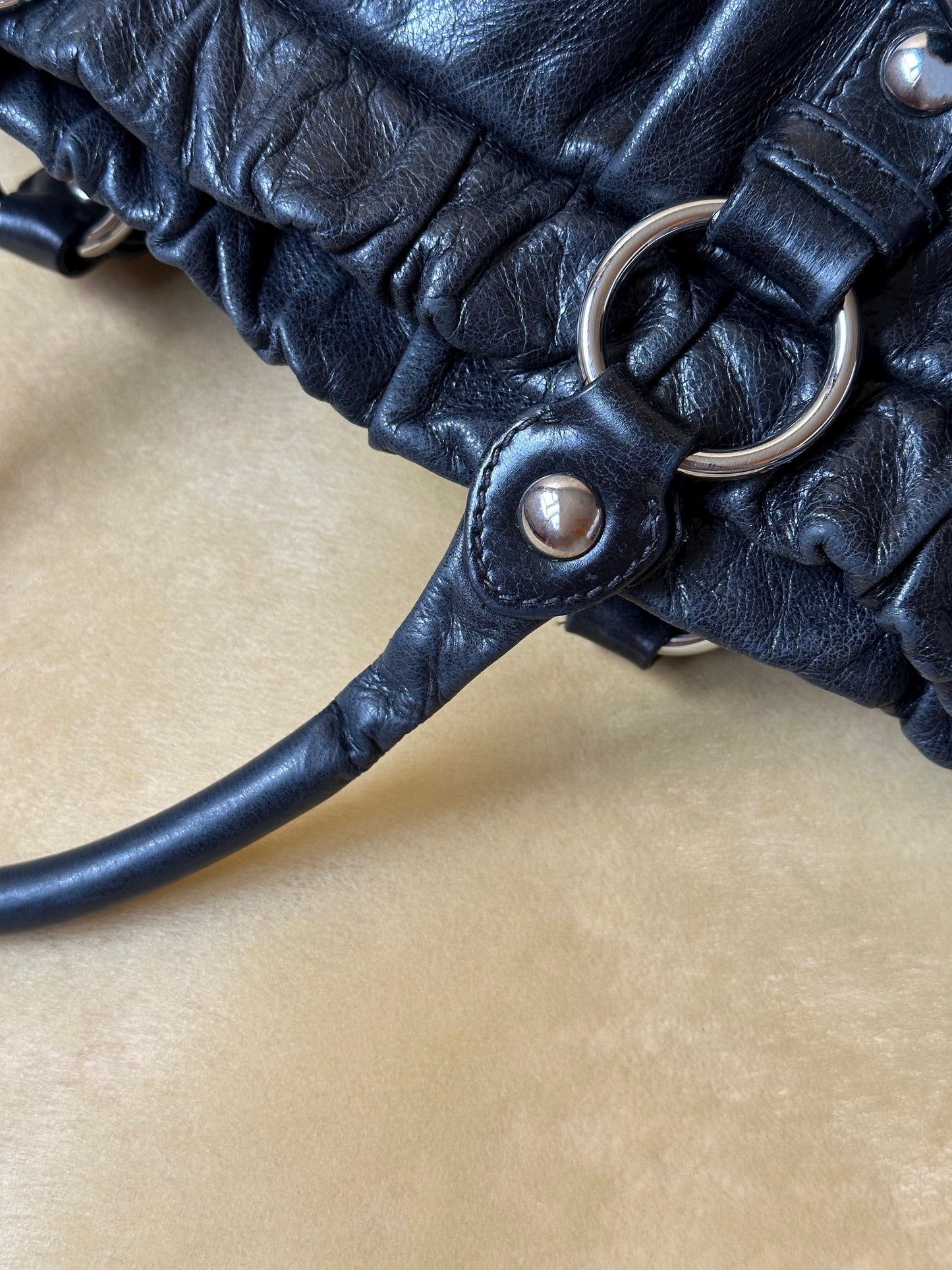 Miu Miu Vitello Lux Shopping Tote
