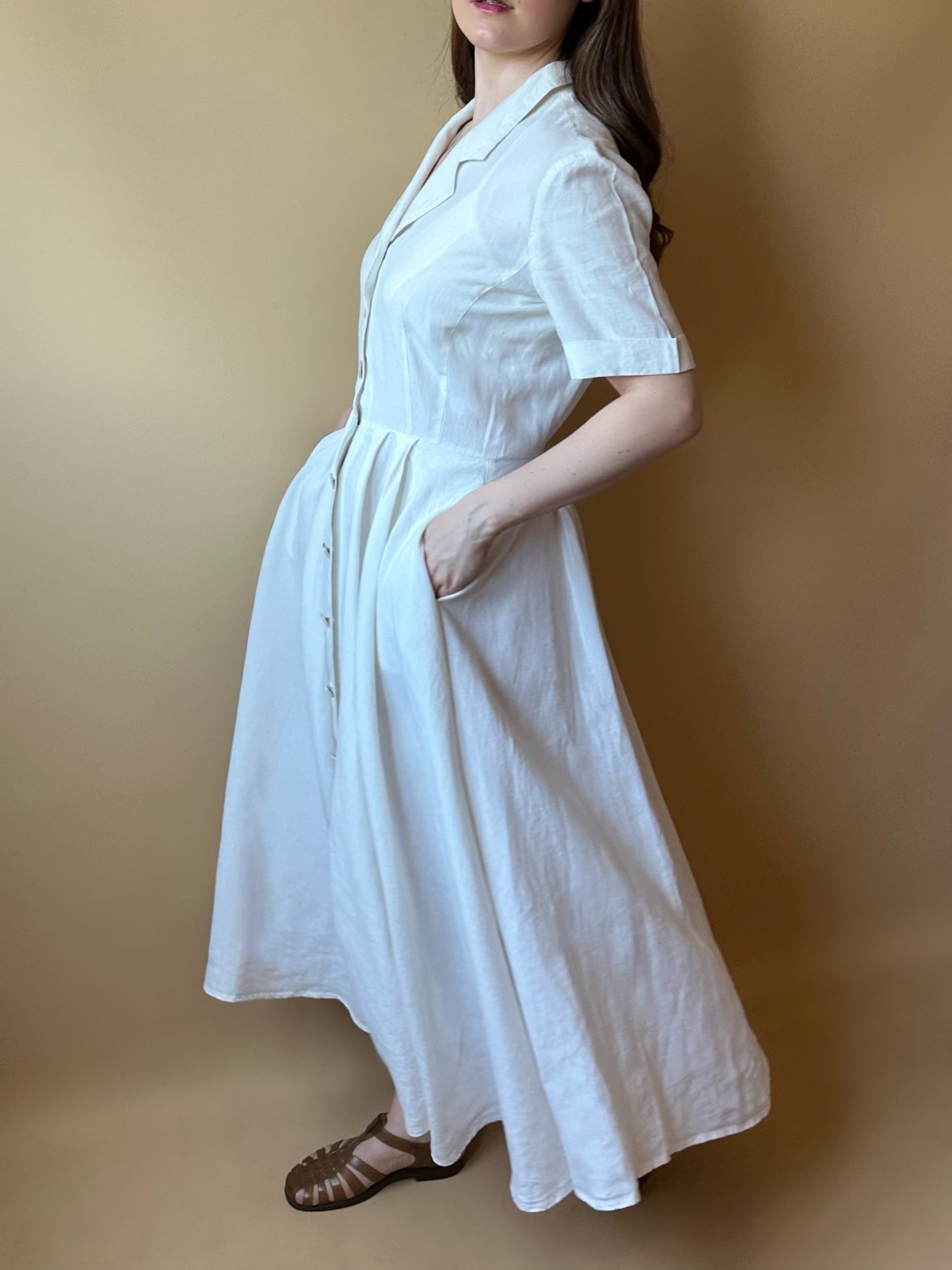 Vintage Max Mara Pleated Dress