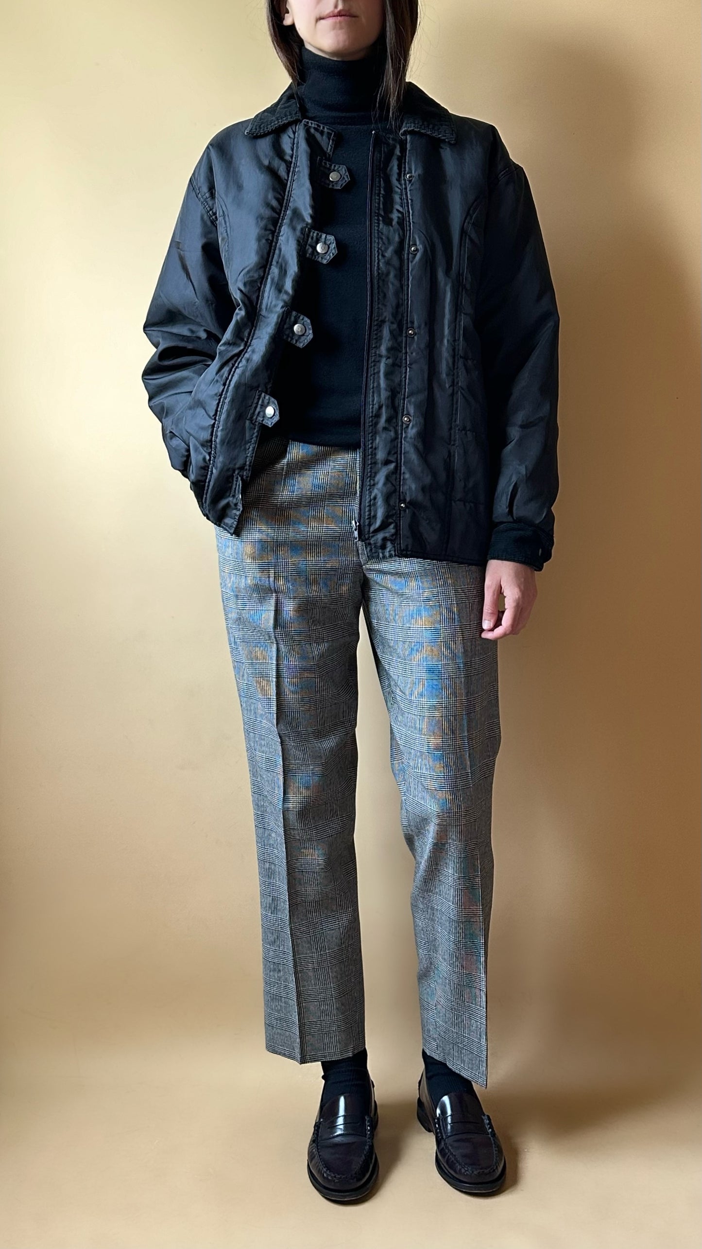 Vintage Black Bomber Jacket
