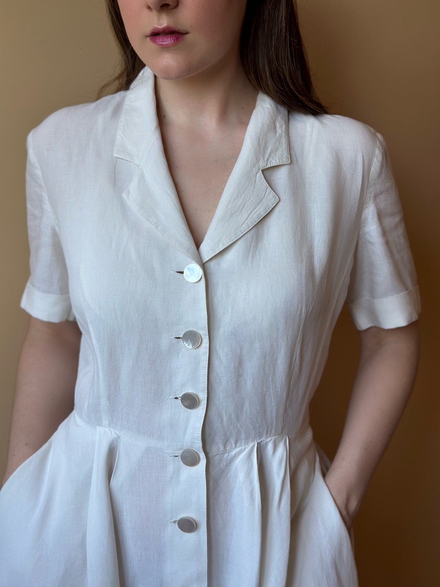 Vintage Max Mara Pleated Dress