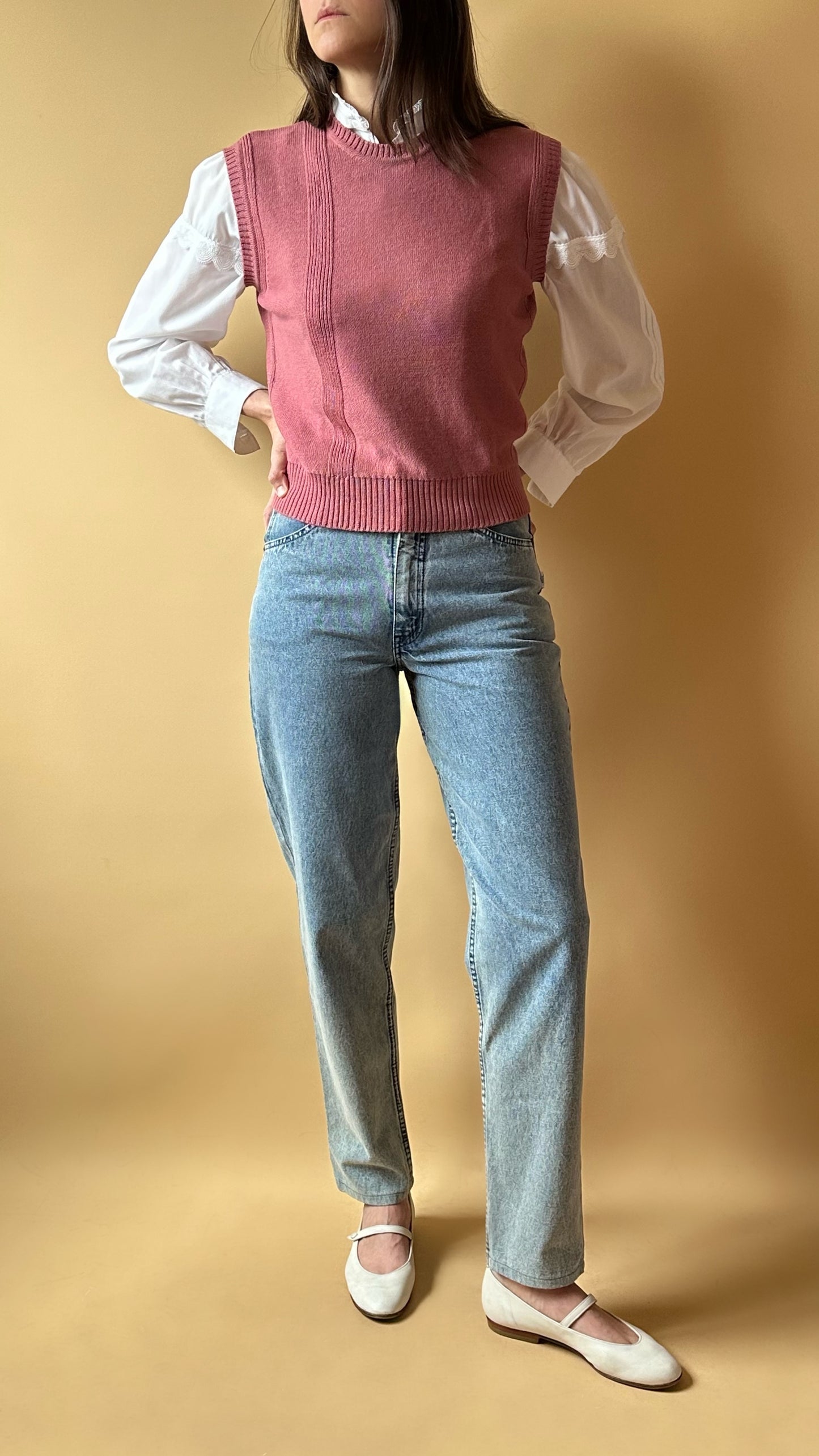 Vintage Christian Dior Dust Pink Vest