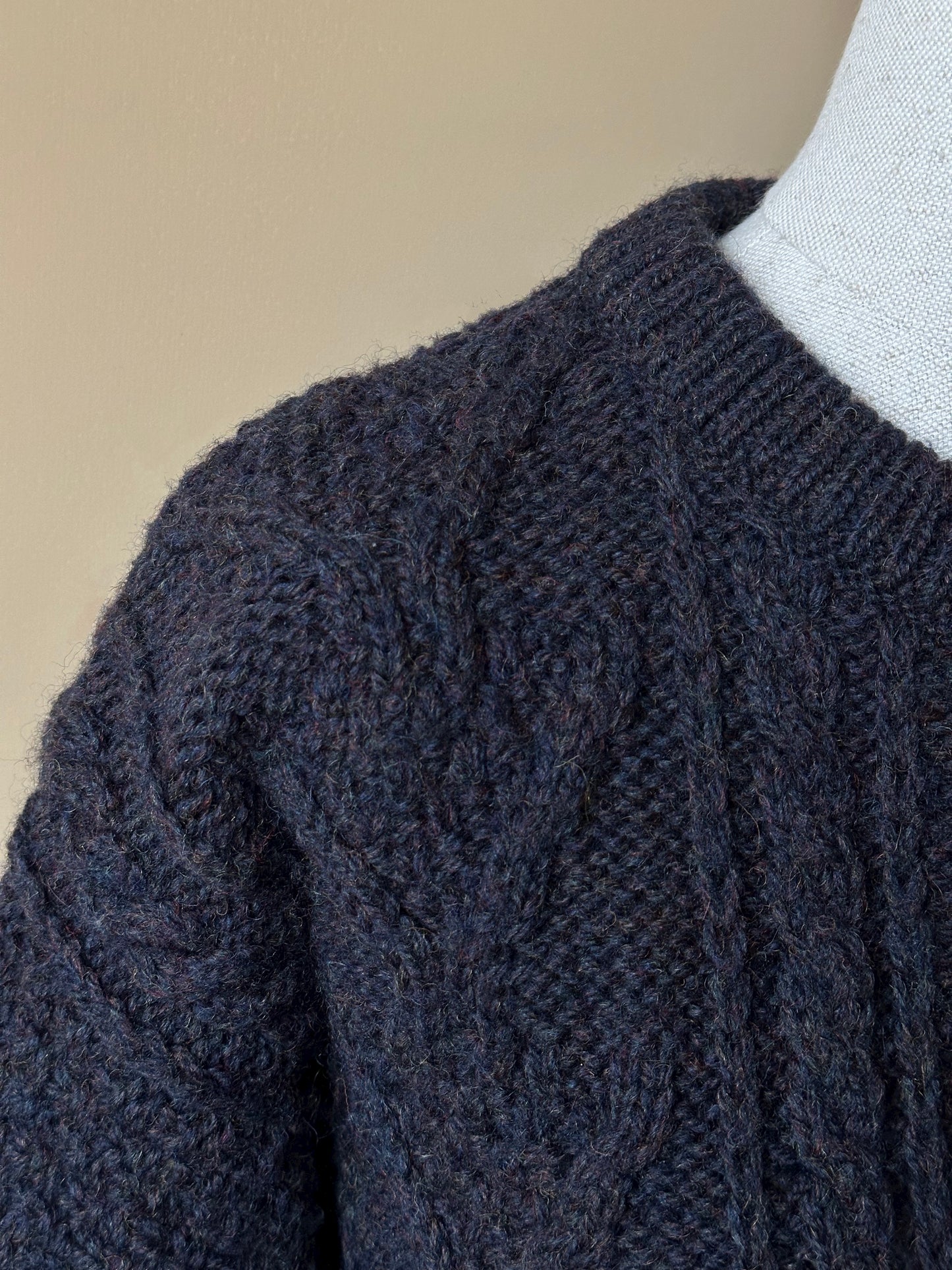 Vintage Mélange Blue Woolen Sweater