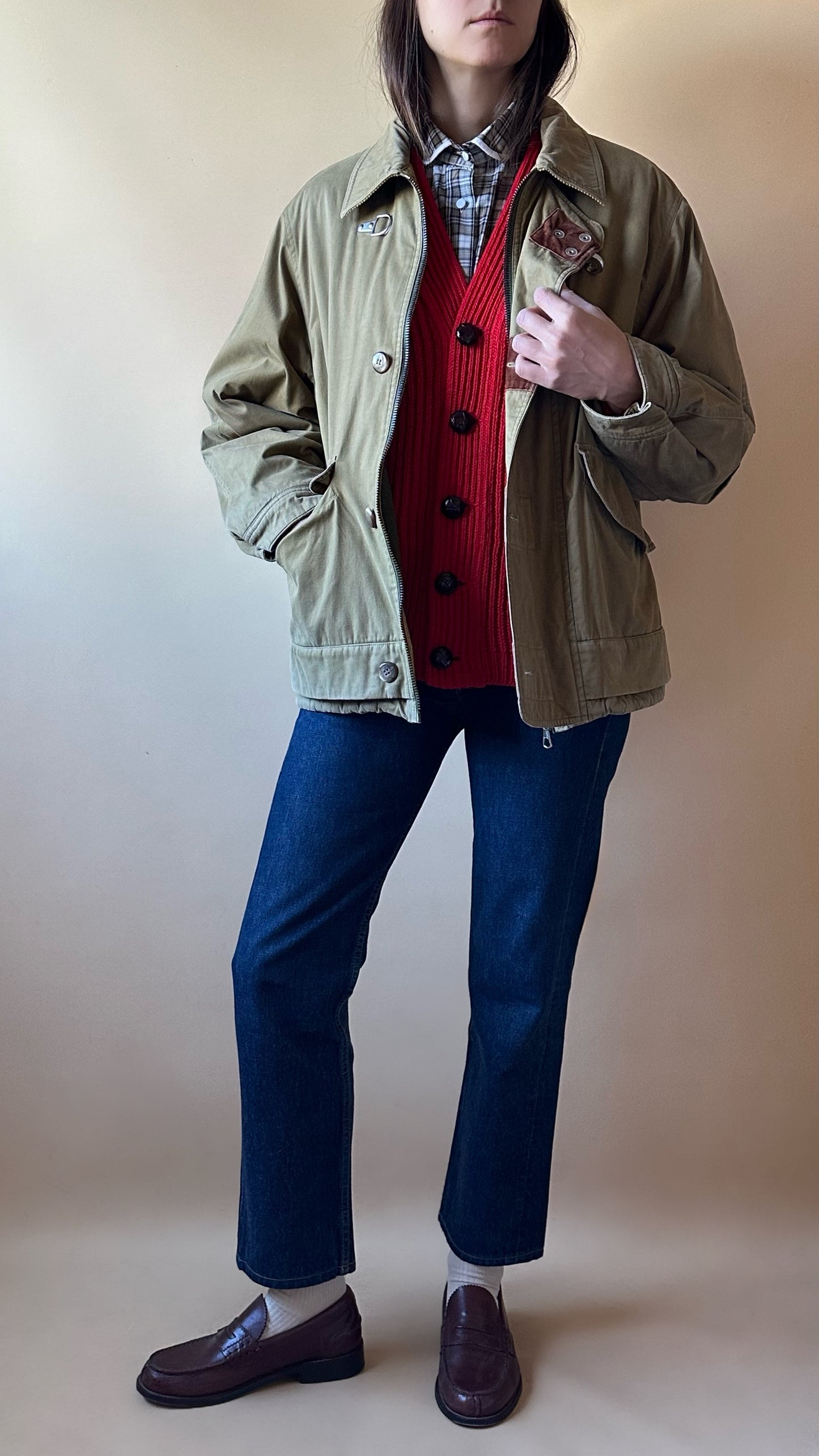 Vintage Khaki Work Jacket