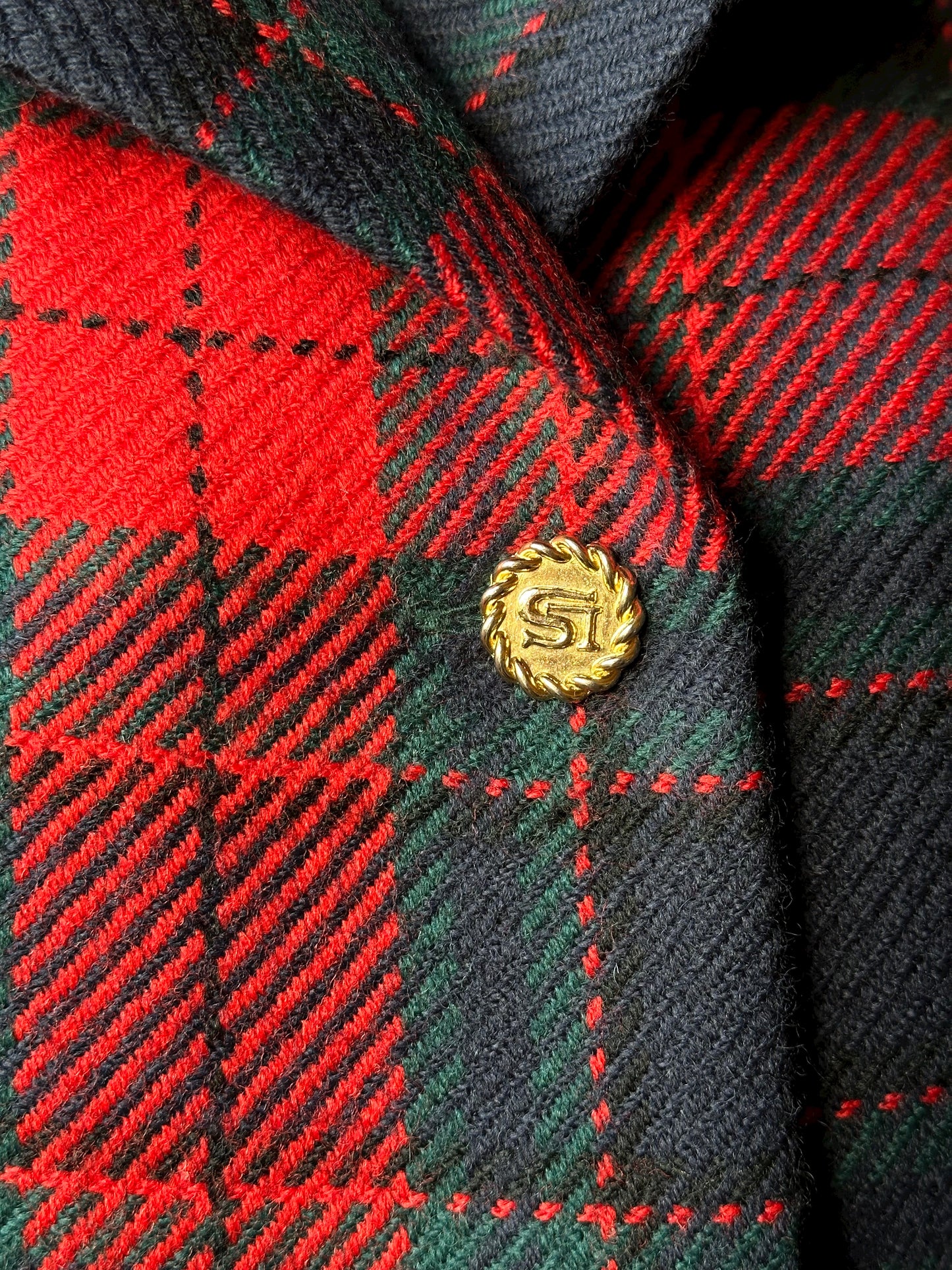 Vintage Luisa Spagnoli Tartan Blazer