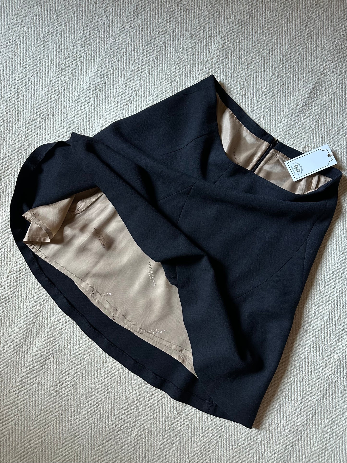 Vintage Burberry Blue Skirt