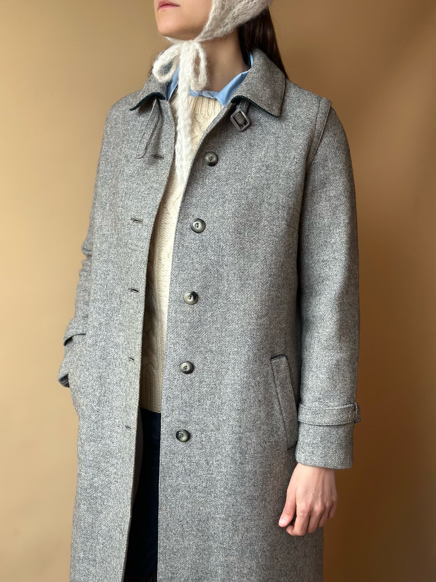 Vintage Gray Loden Coat