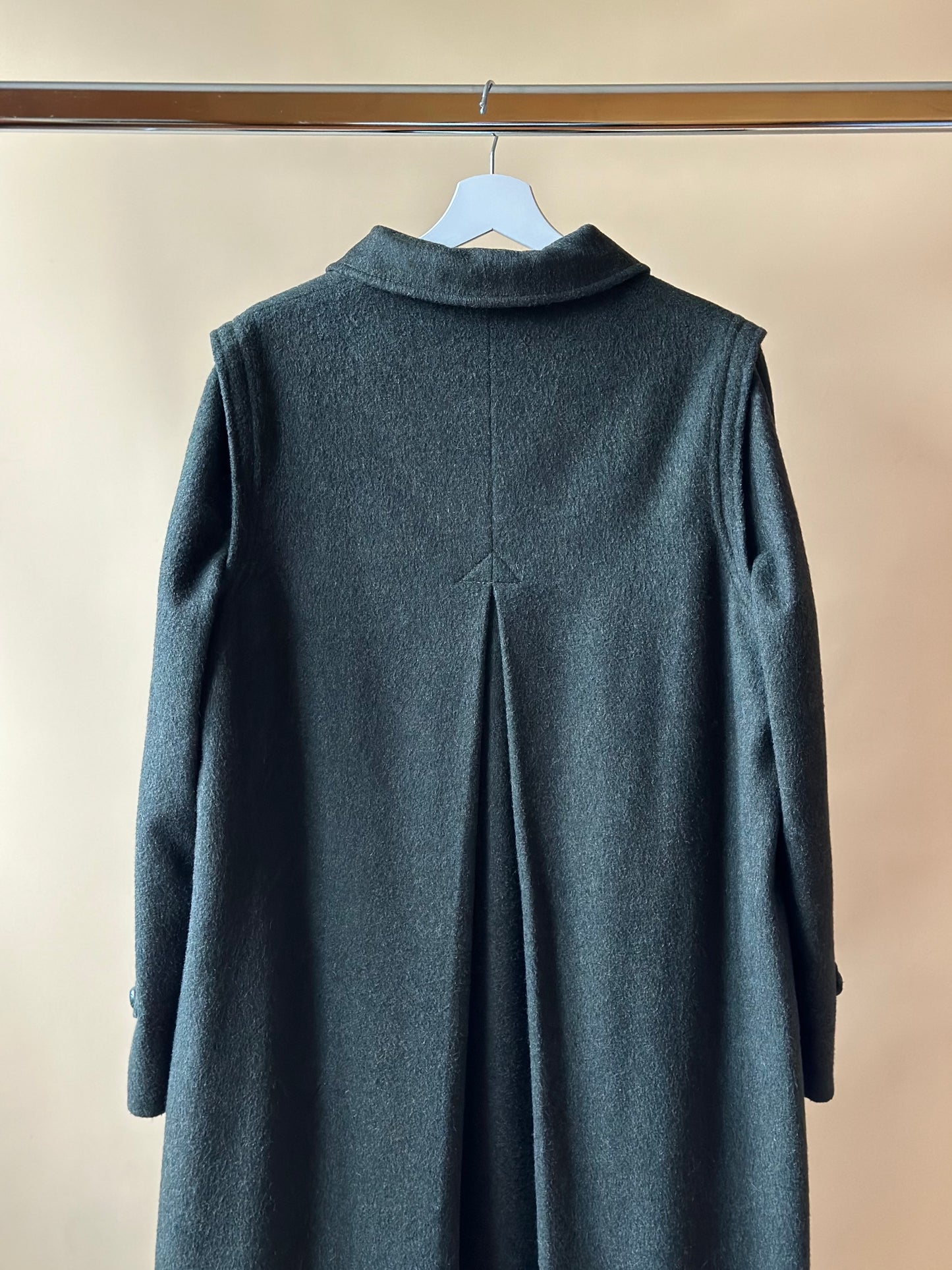 Vintage Green Loden Coat by Marella