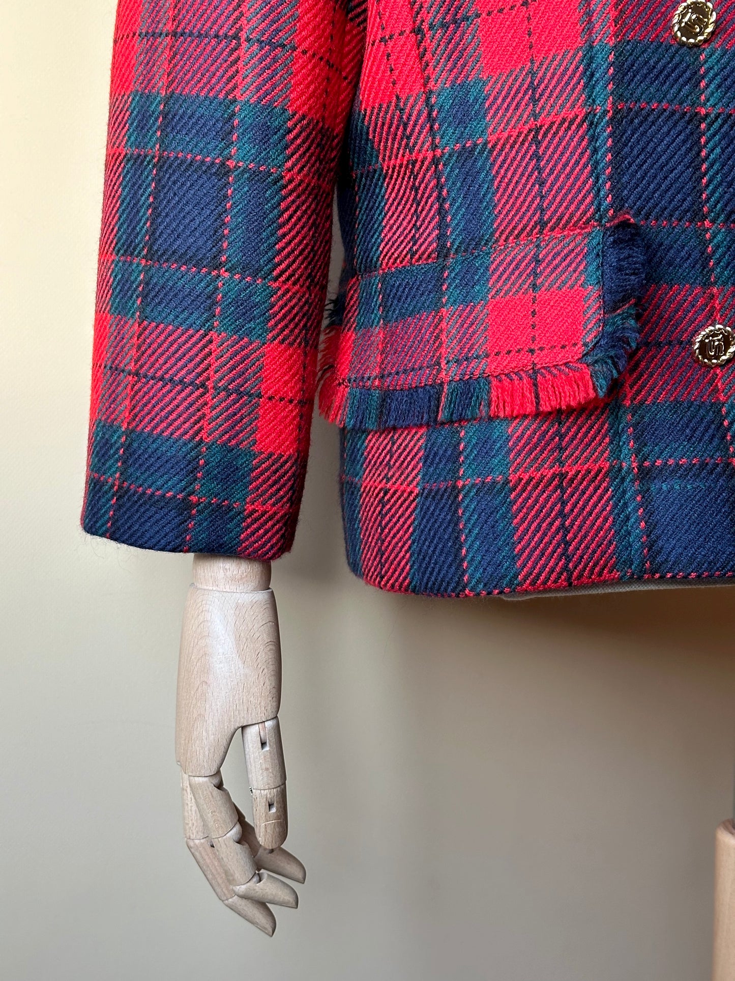 Vintage Luisa Spagnoli Tartan Blazer