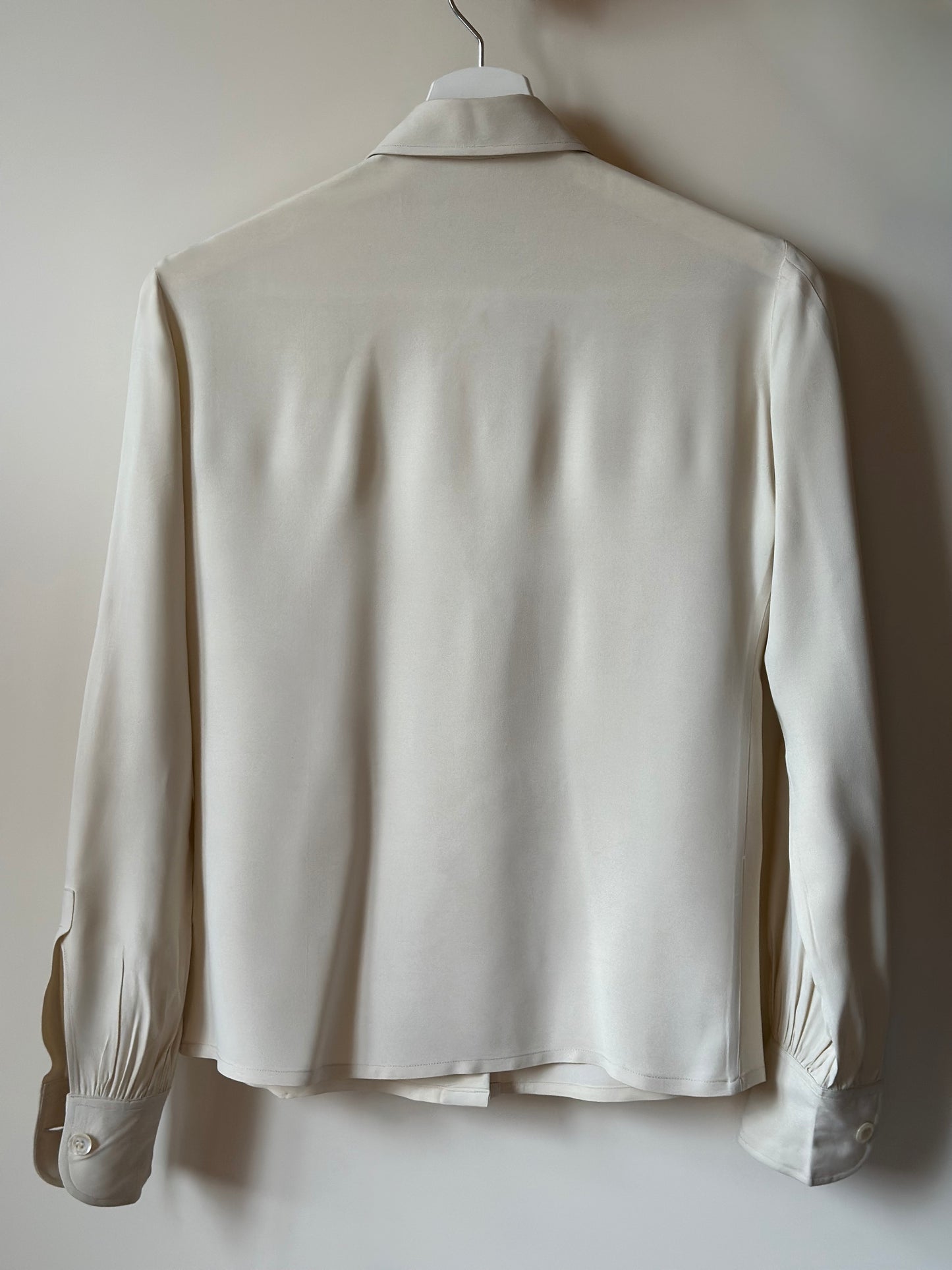 100% Silk '70s Ivory Shirt