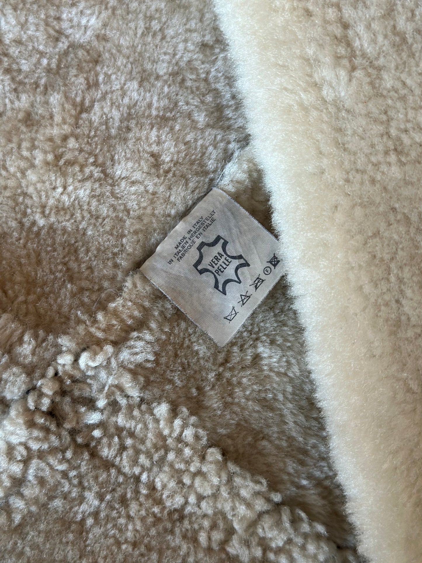 Vintage Max Mara Long Shearling Coat