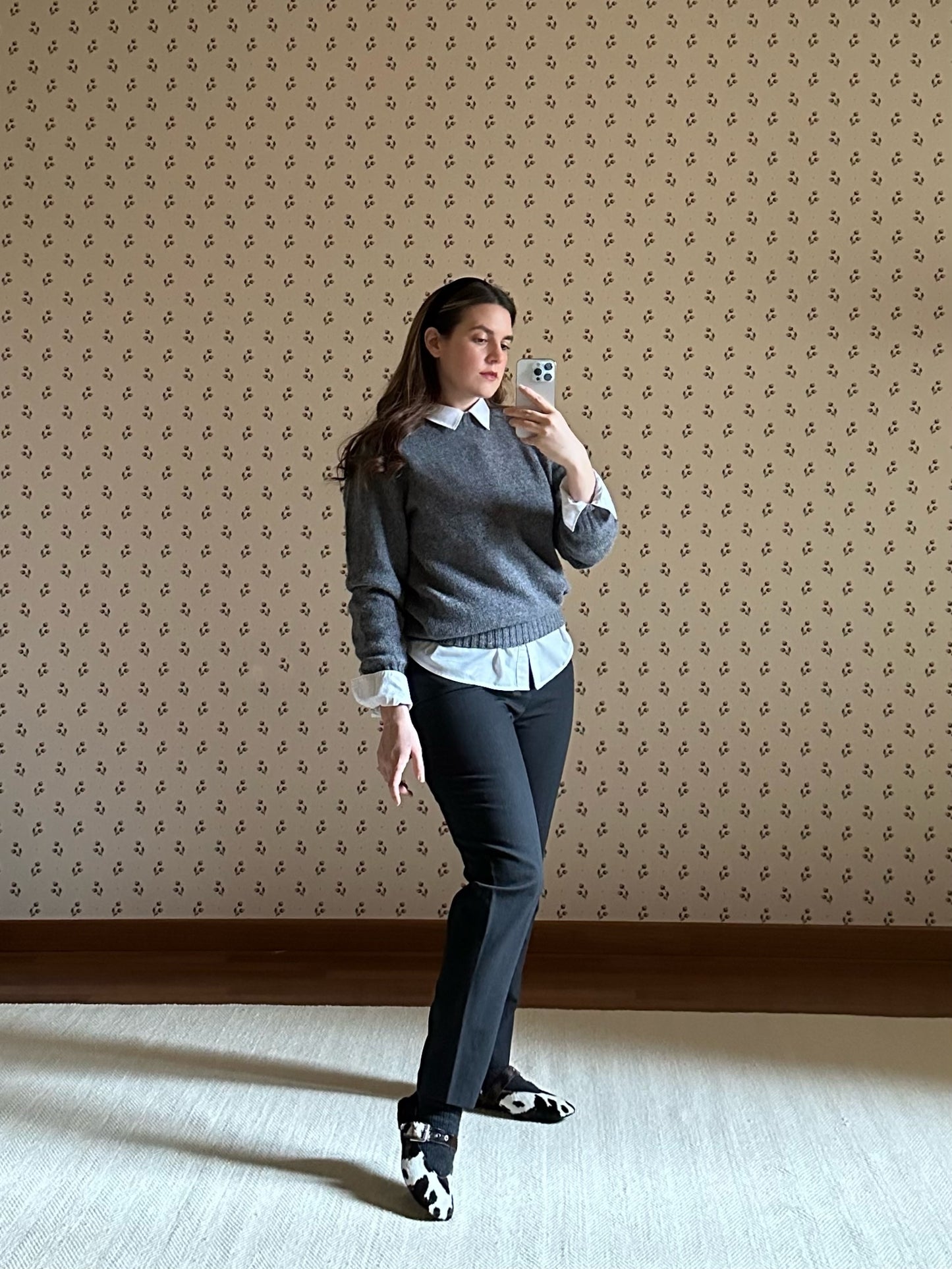 Shetland Wool Gray Sweater
