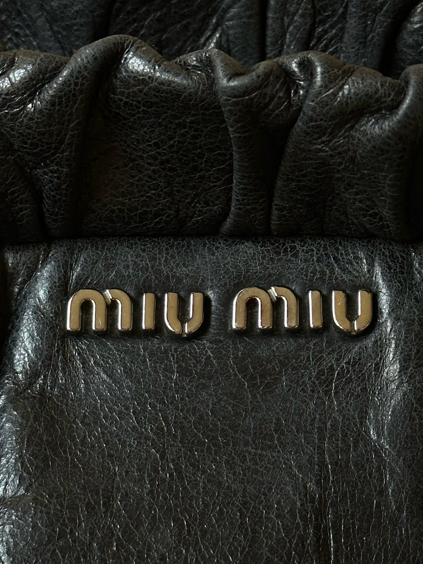 Miu Miu Vitello Lux Shopping Tote