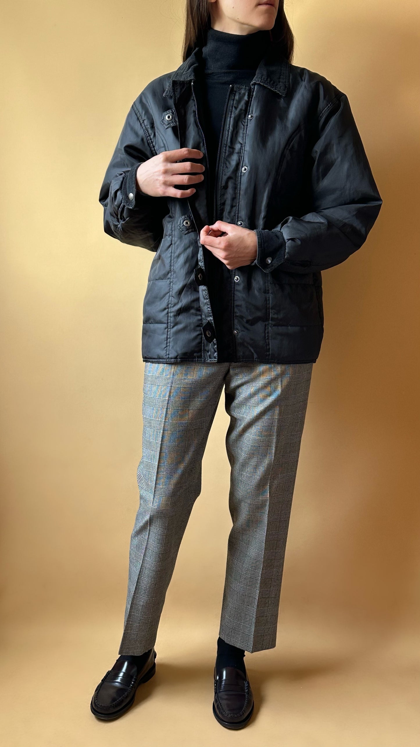 Vintage Black Bomber Jacket