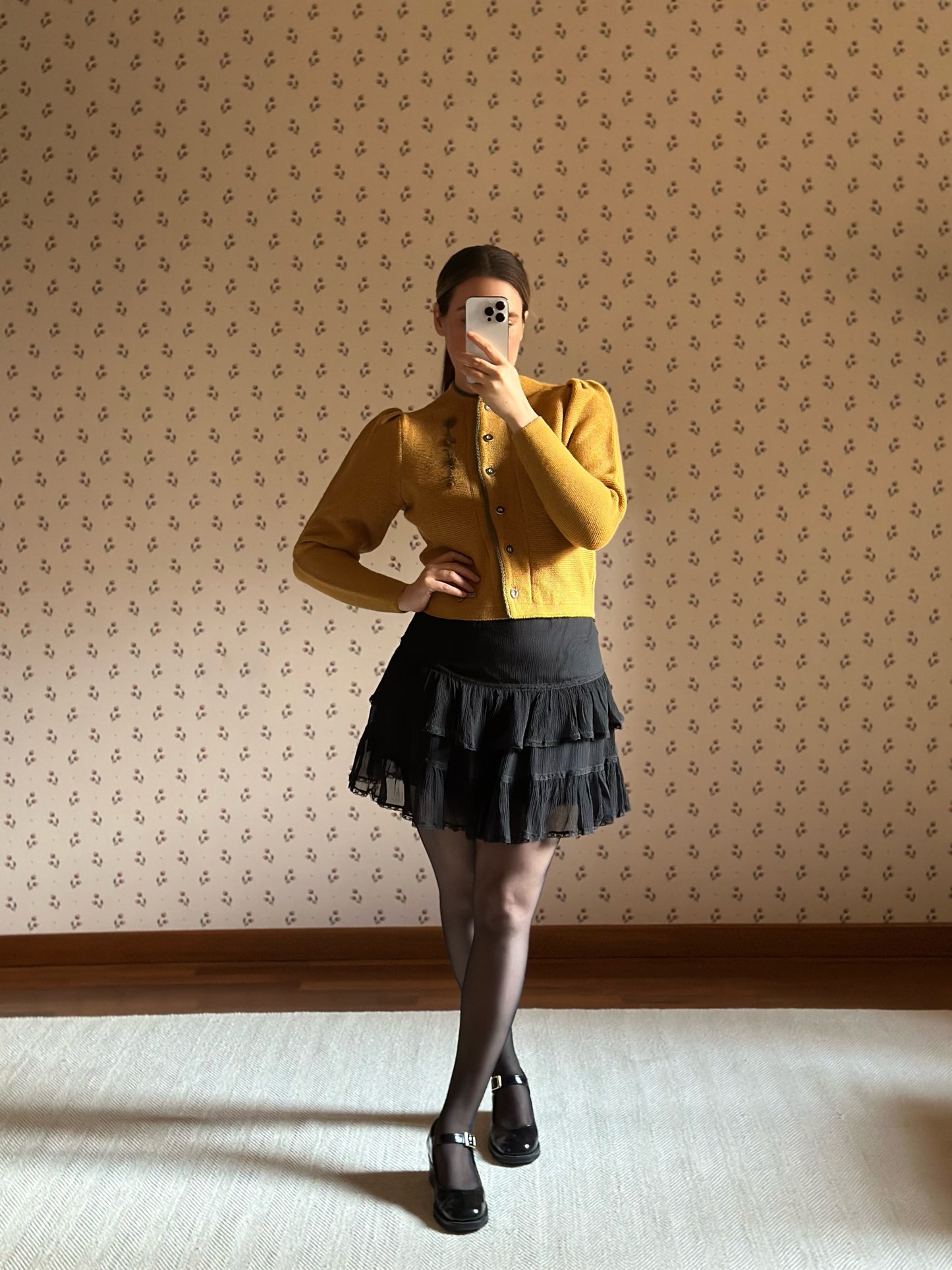 Austrian Yellow Wool Cardigan