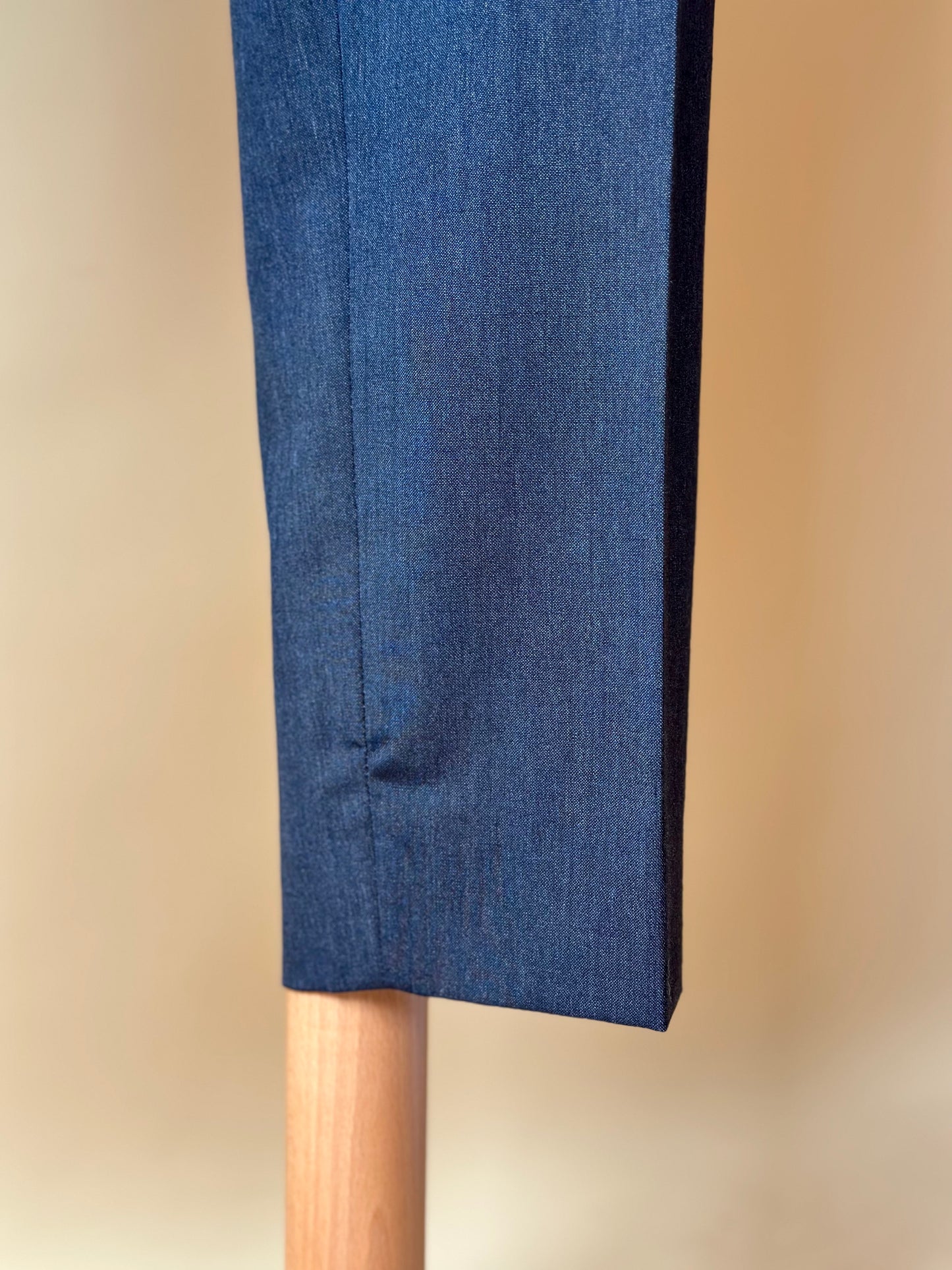 Vintage Dark Gray Pure Wool Trousers