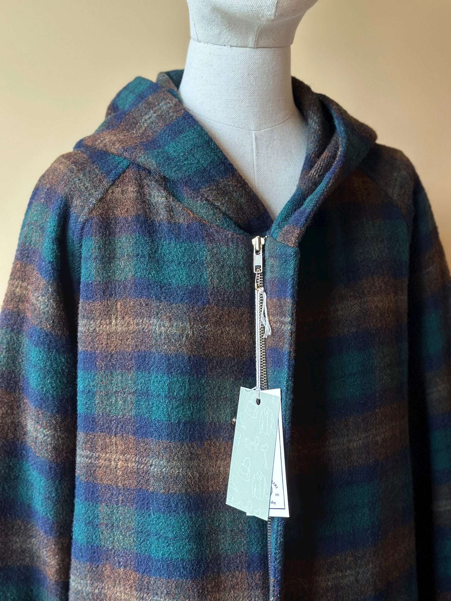 Vintage Burberry Checkered Woolen Coat