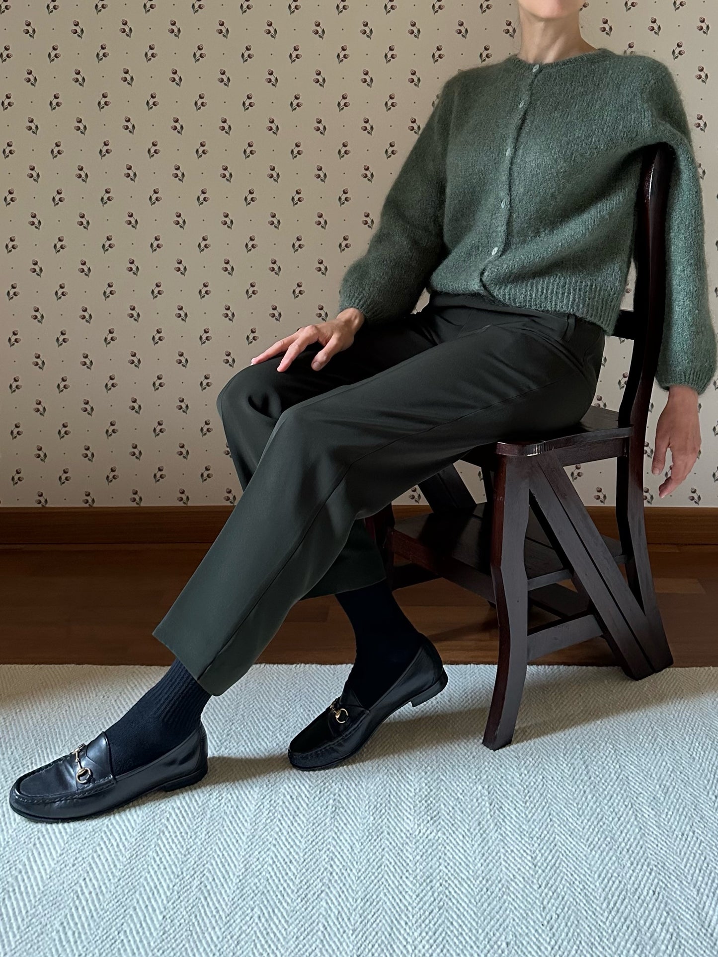 Vintage Moss Green Trousers