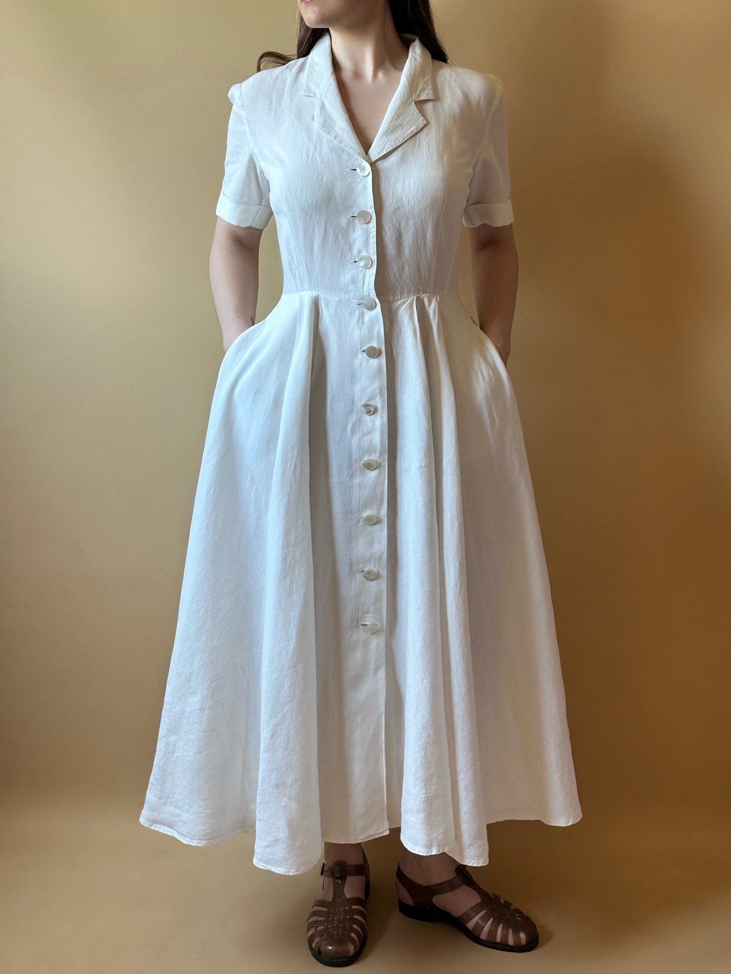 Vintage Max Mara Pleated Dress