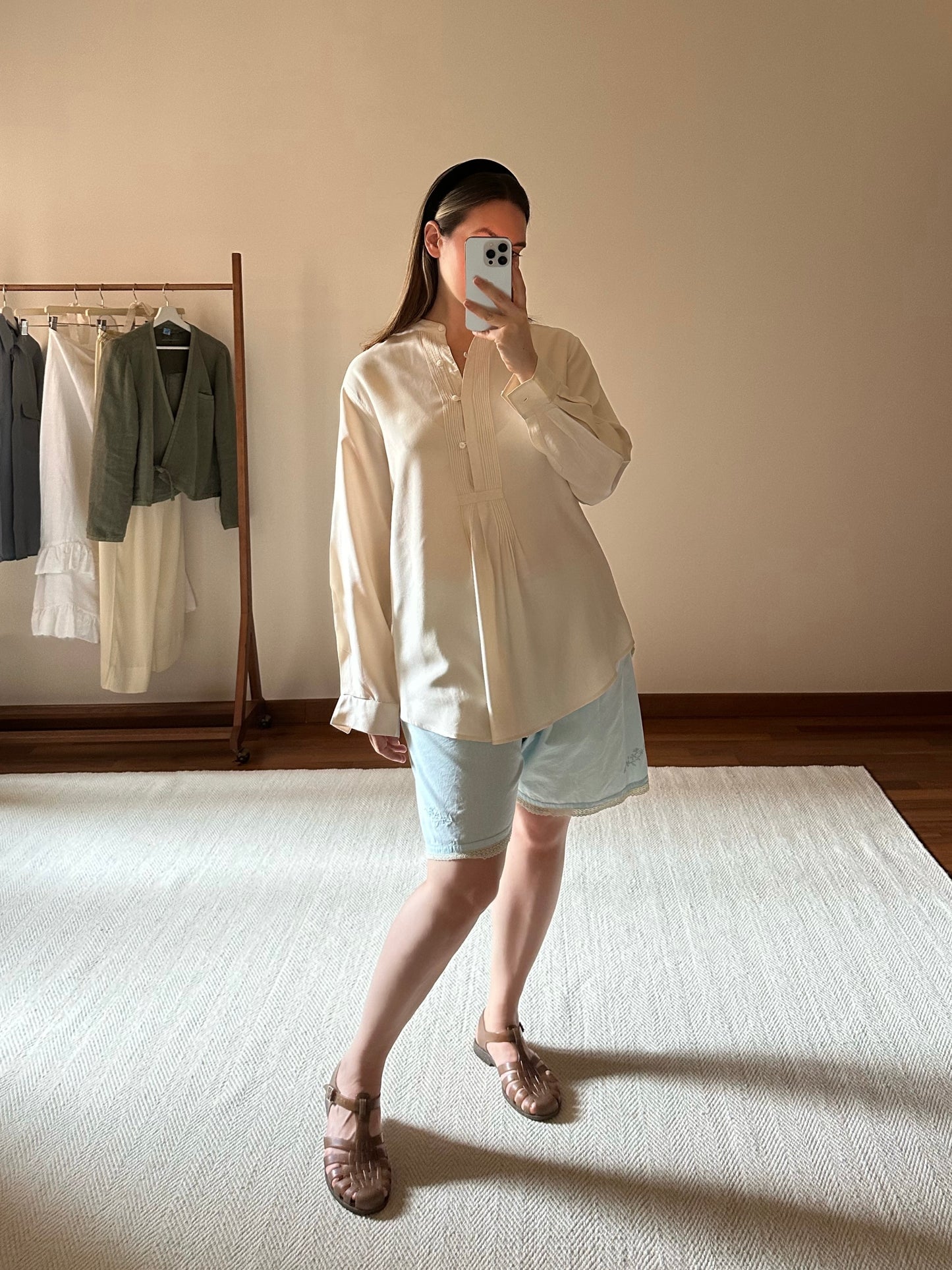 Pure Cotton Baby Blue Shorts