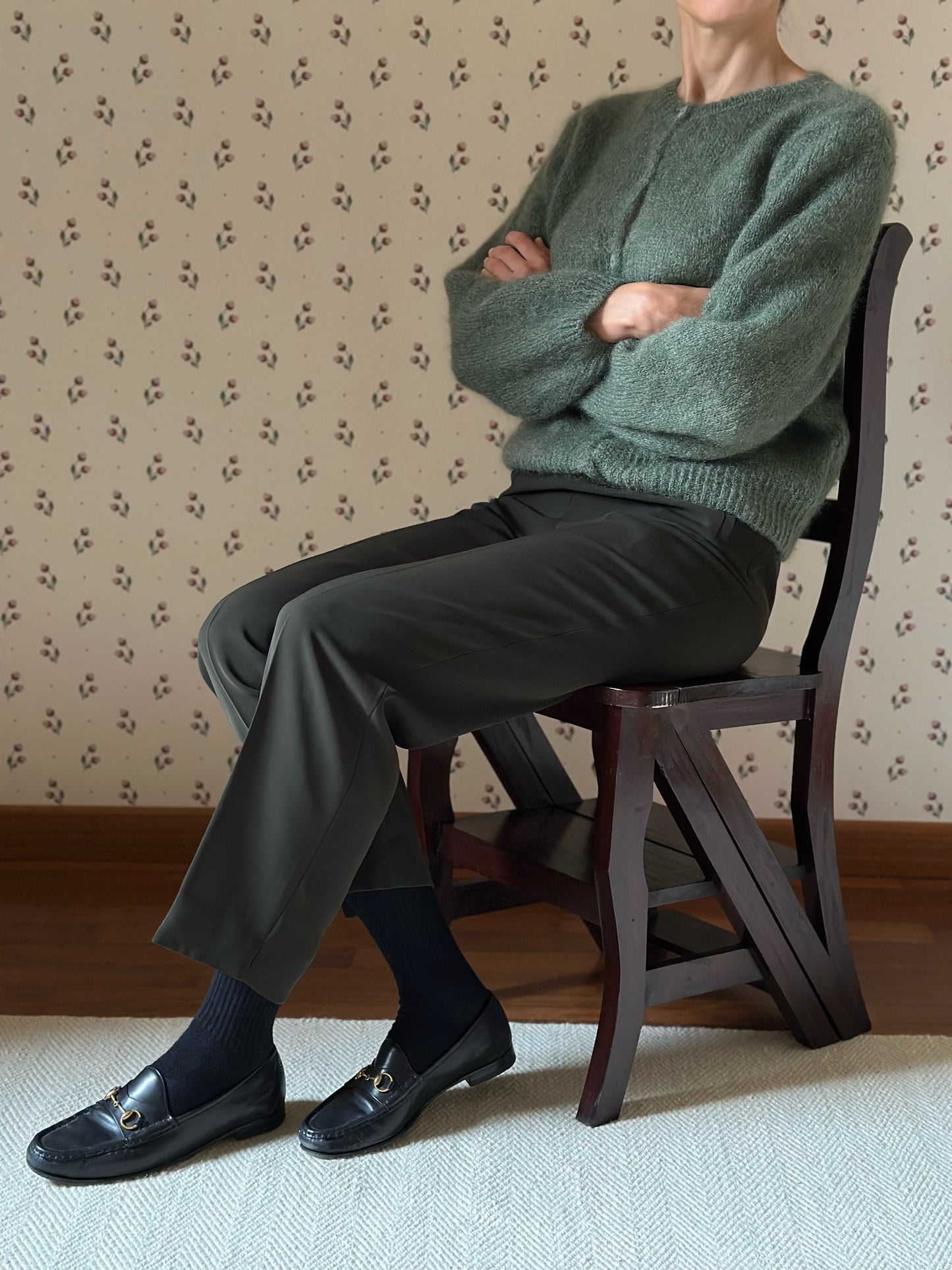 Vintage Moss Green Trousers