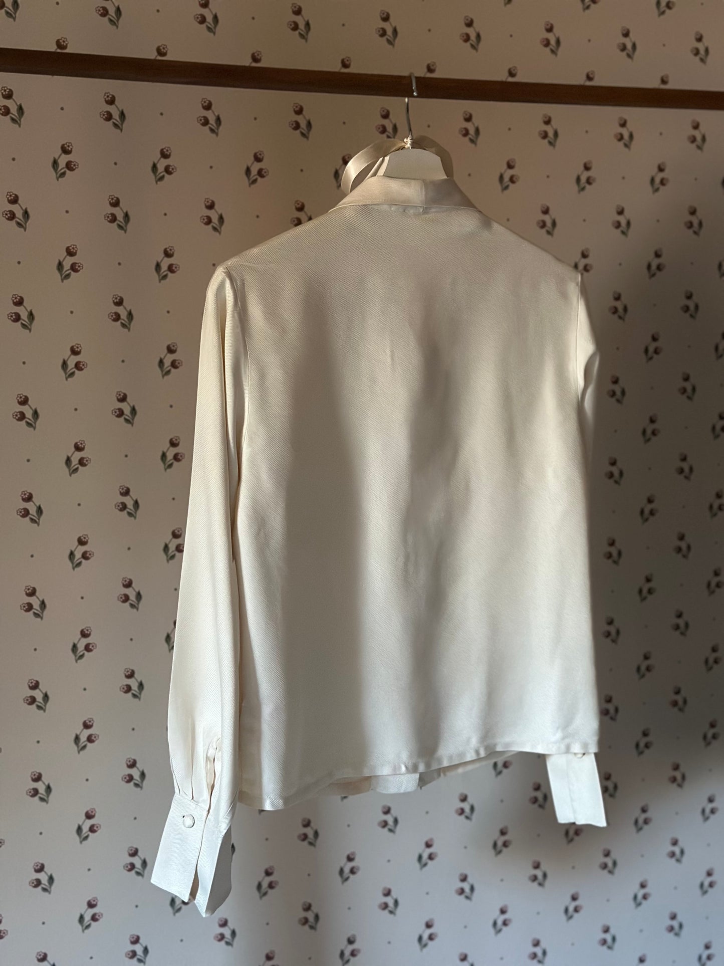 Vintage Pure Silk Ivory Blouse
