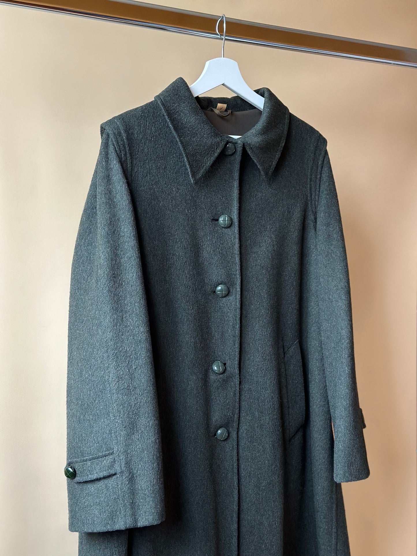 Vintage Green Loden Coat by Marella