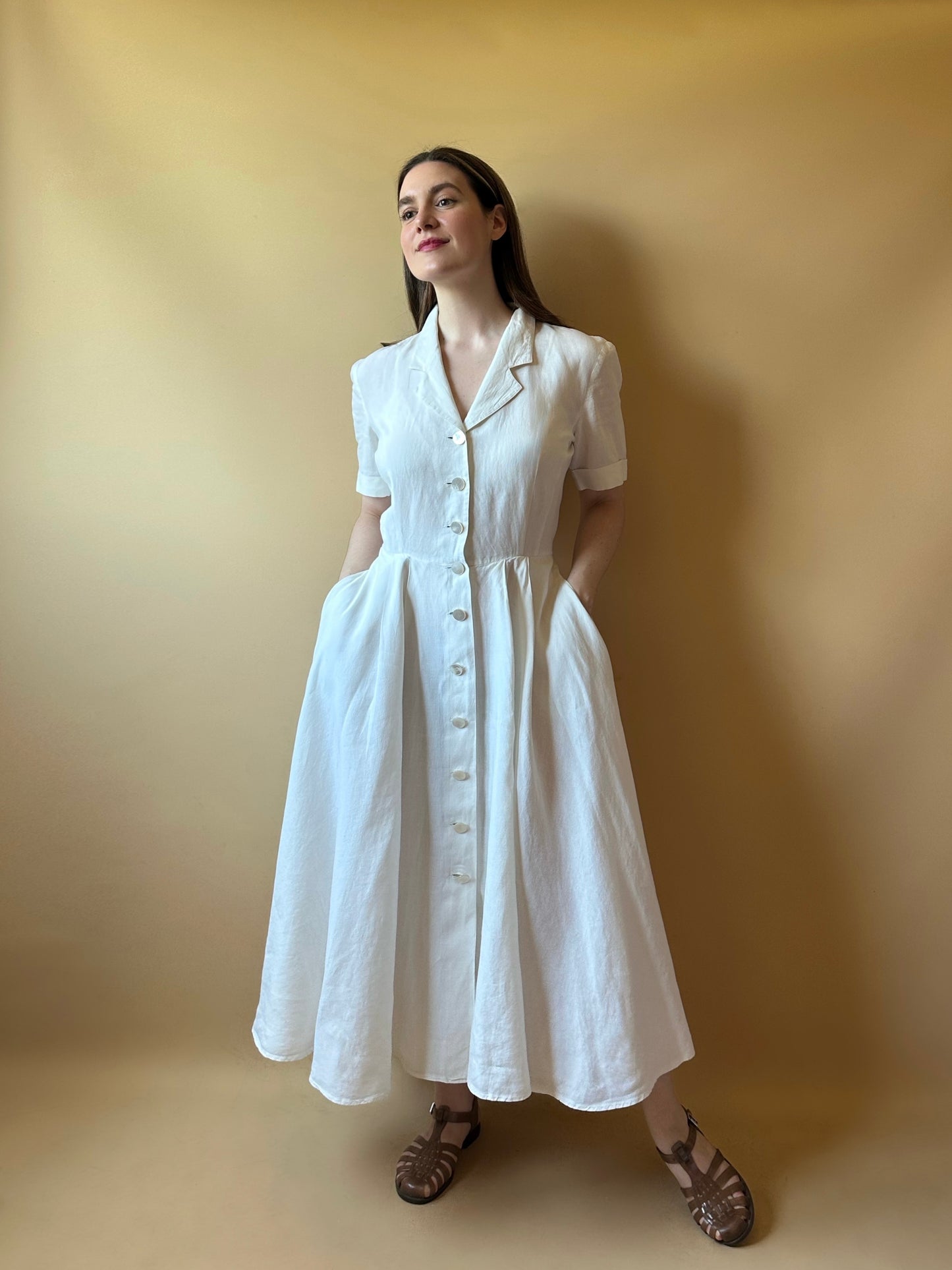 Vintage Max Mara Pleated Dress