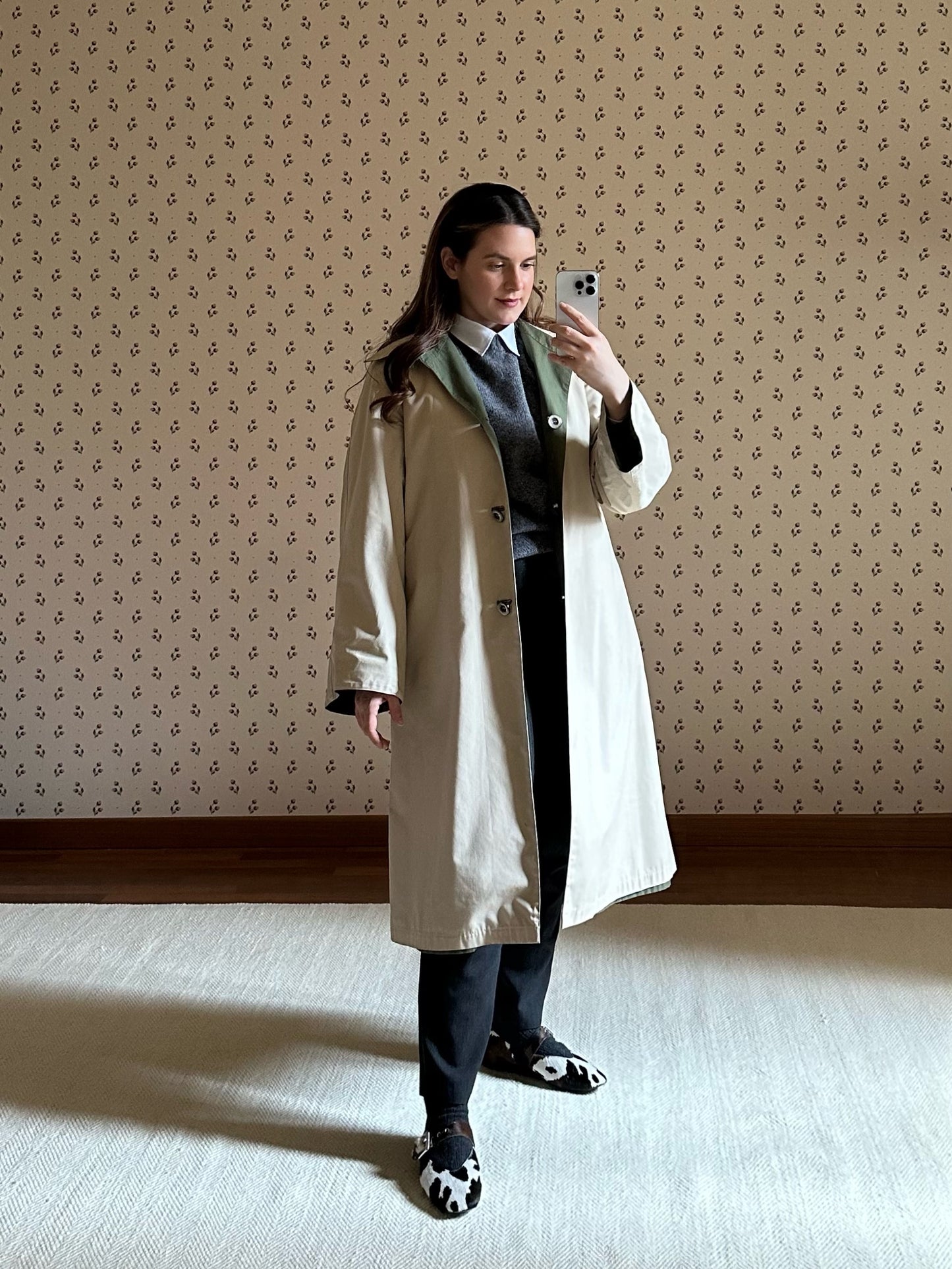 Vintage Reversible Trench Coat