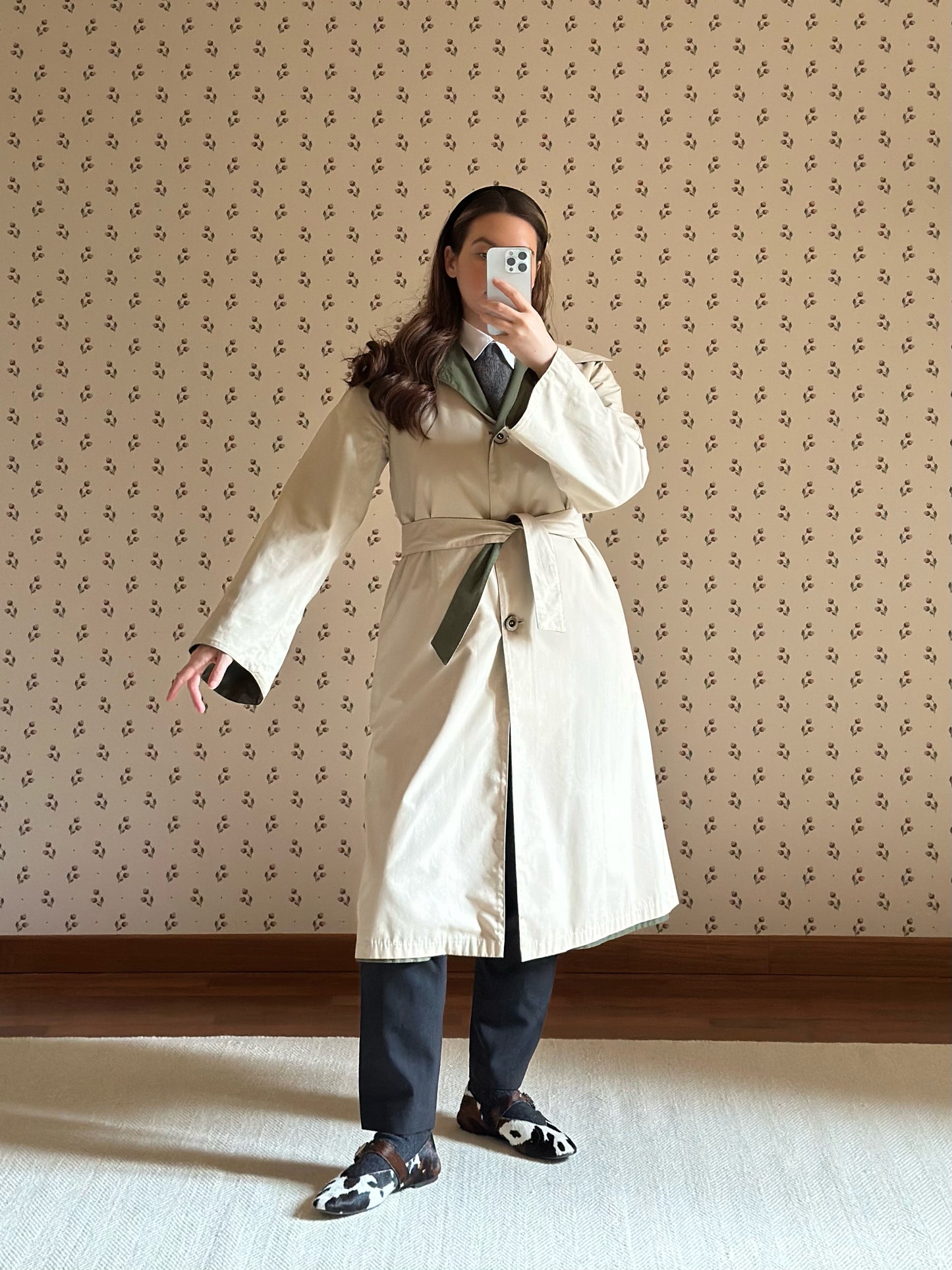 Vintage Reversible Trench Coat