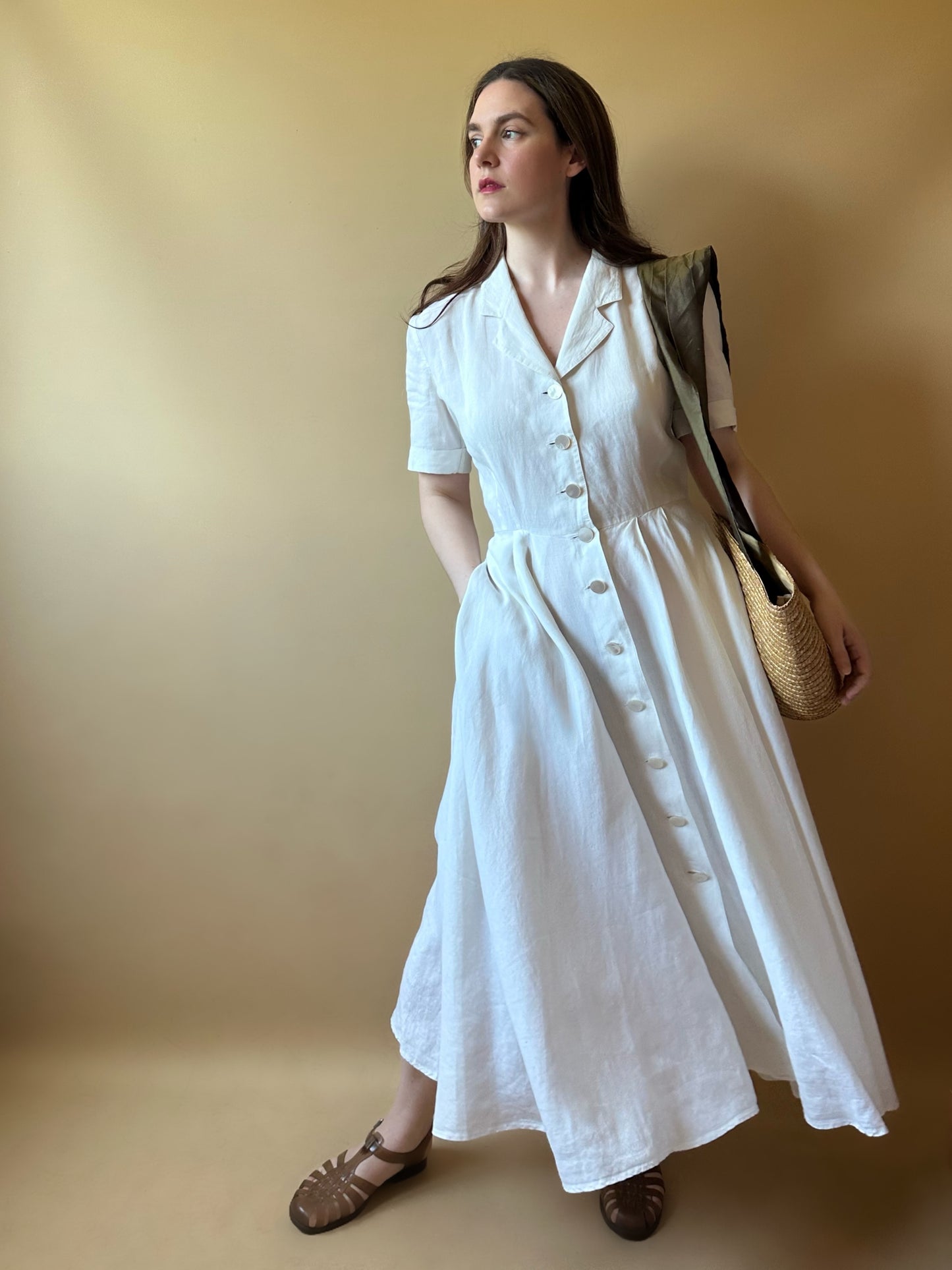 Vintage Max Mara Pleated Dress