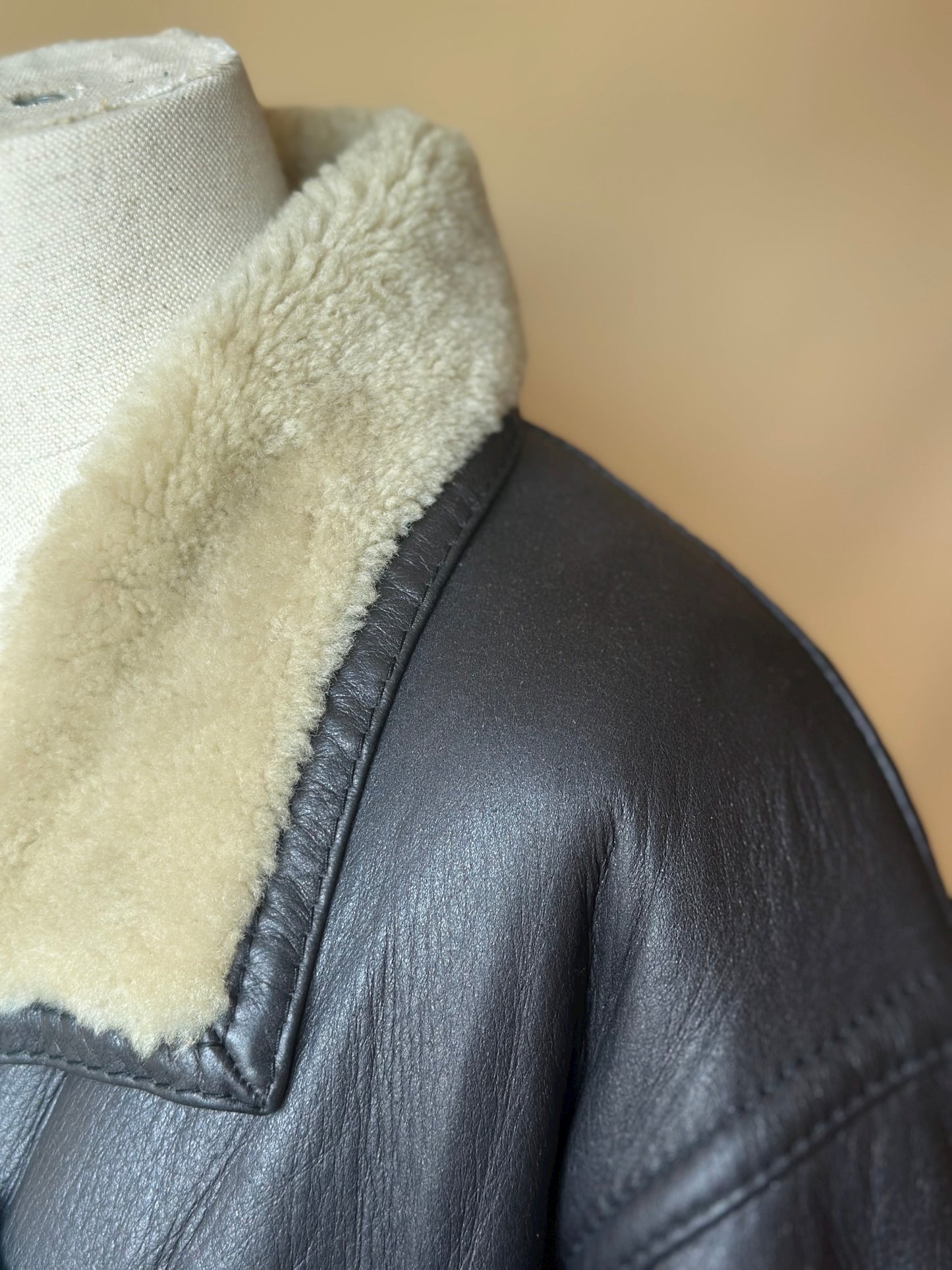 Vintage Max Mara Long Shearling Coat