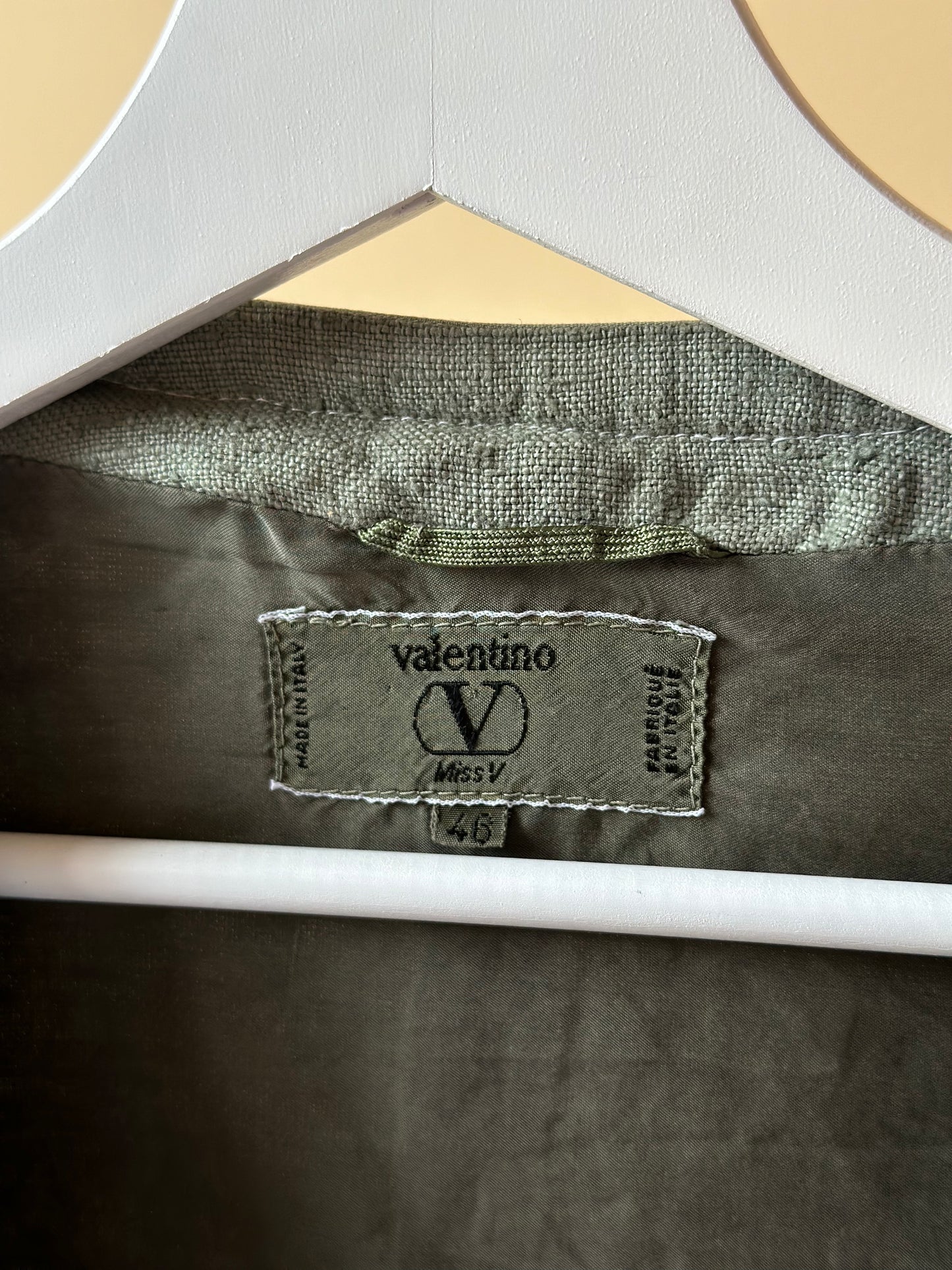 Vintage Valentino Wrap-Up Linen Jacket
