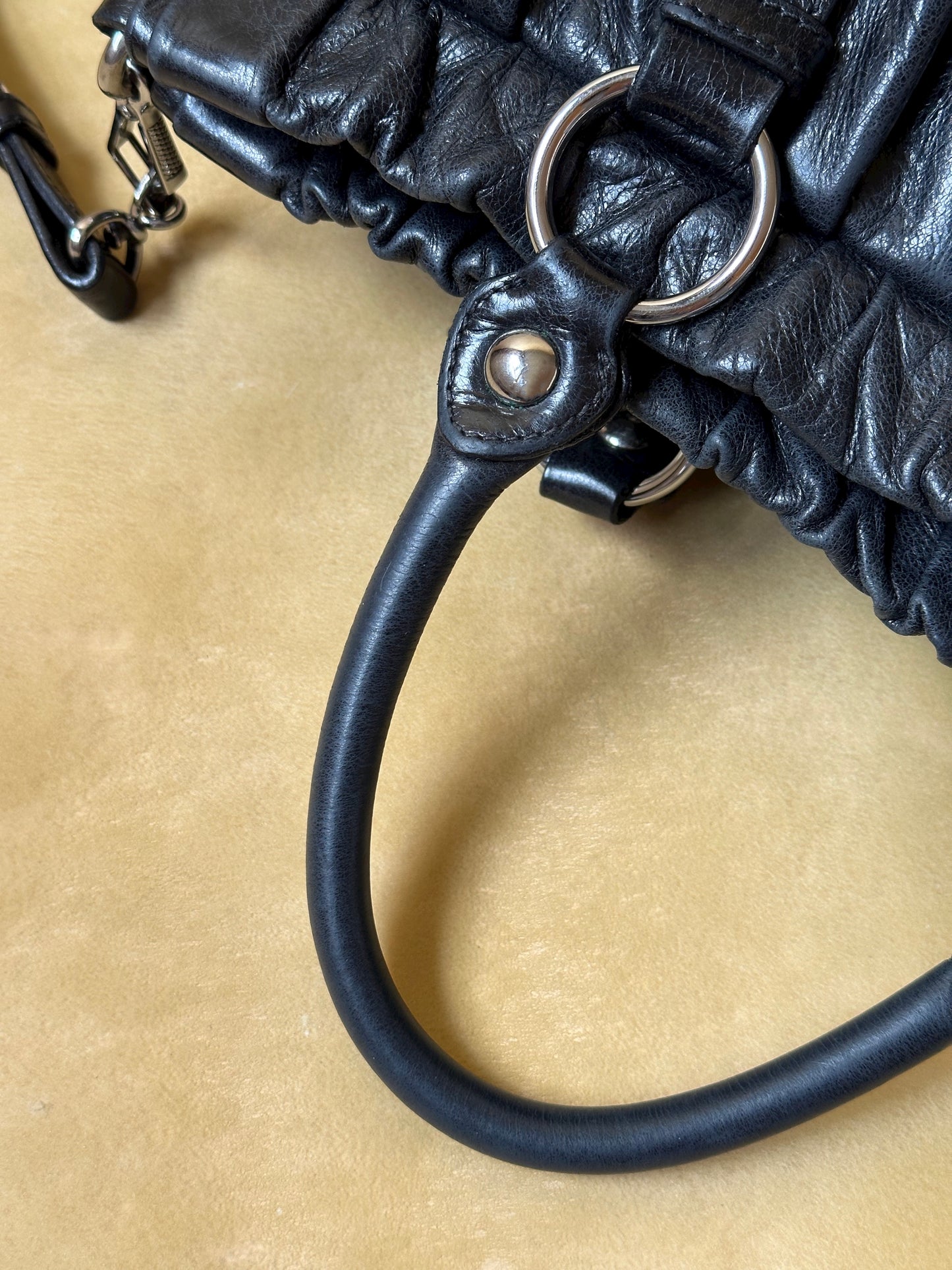 Miu Miu Vitello Lux Shopping Tote