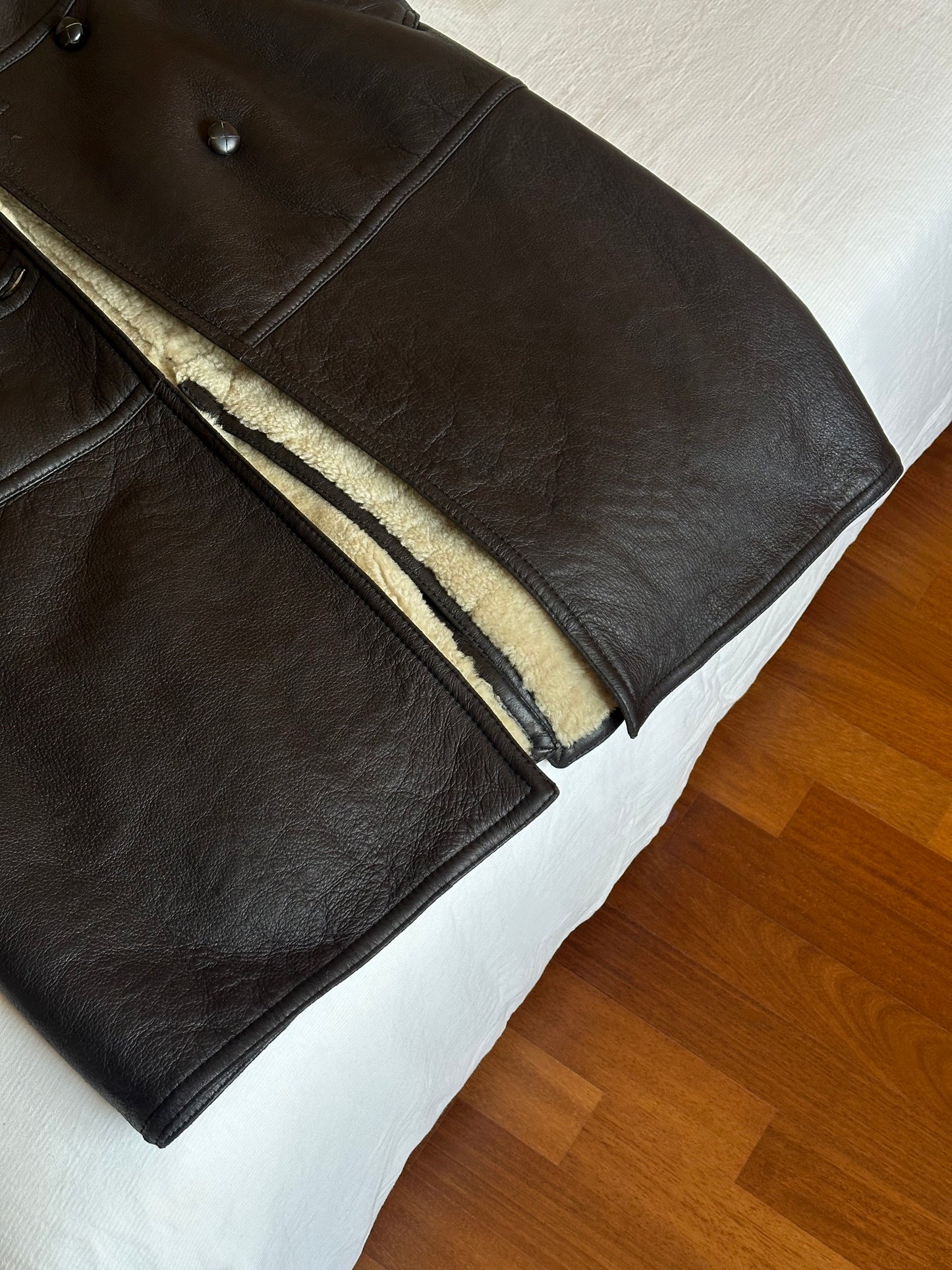 Vintage Max Mara Long Shearling Coat