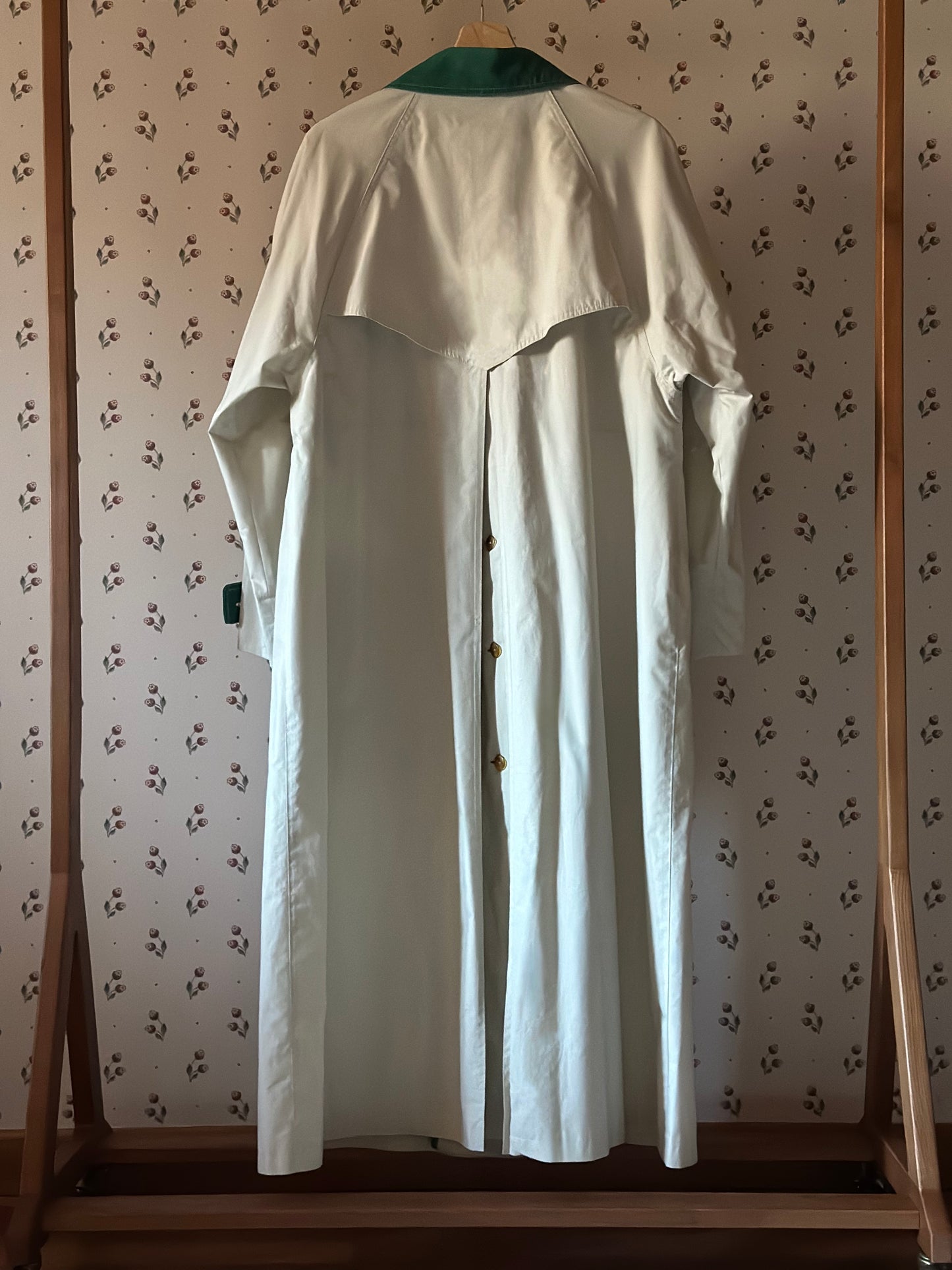 Vintage Green Collar Korean Trench Coat