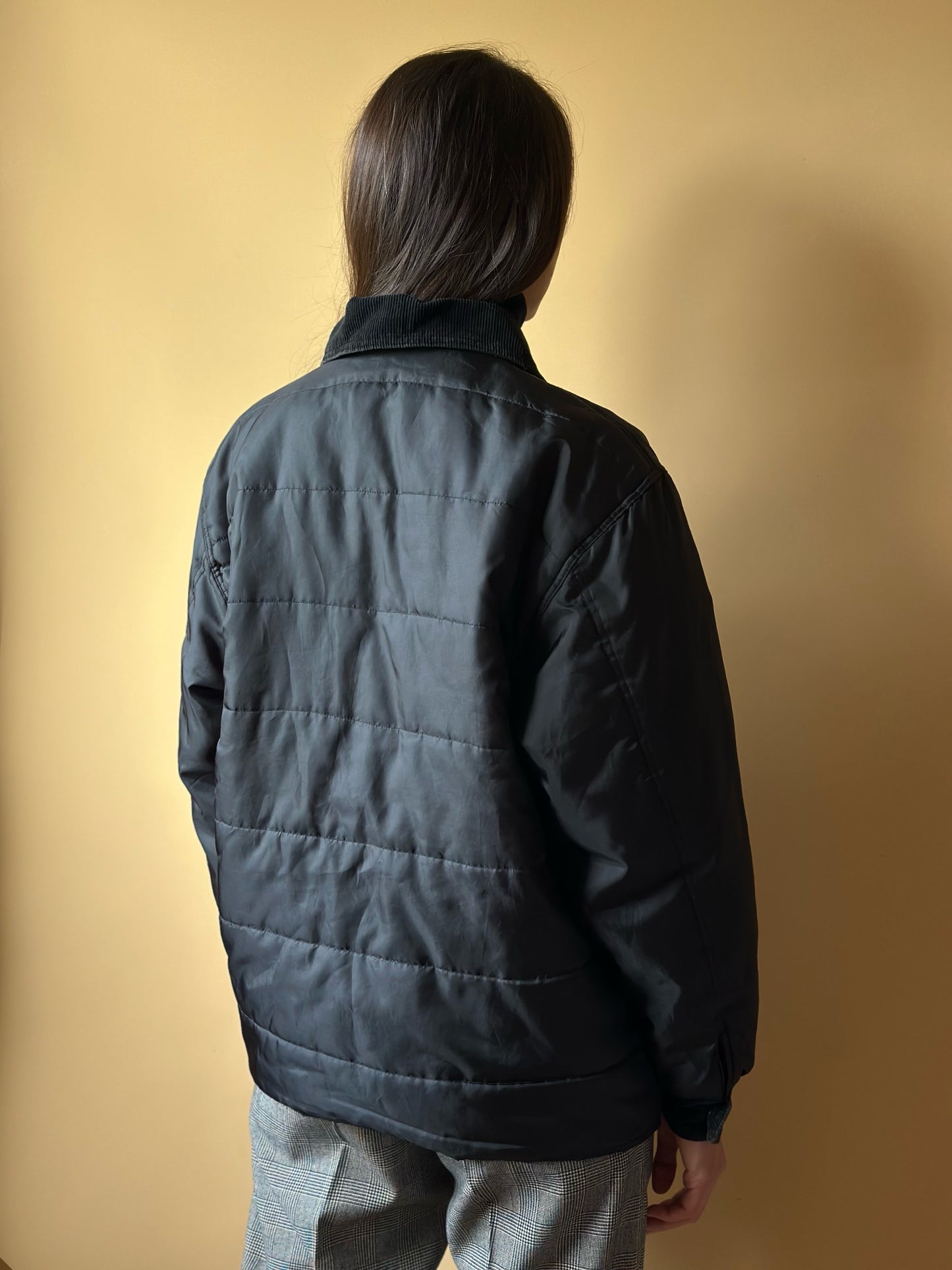 Vintage Black Bomber Jacket
