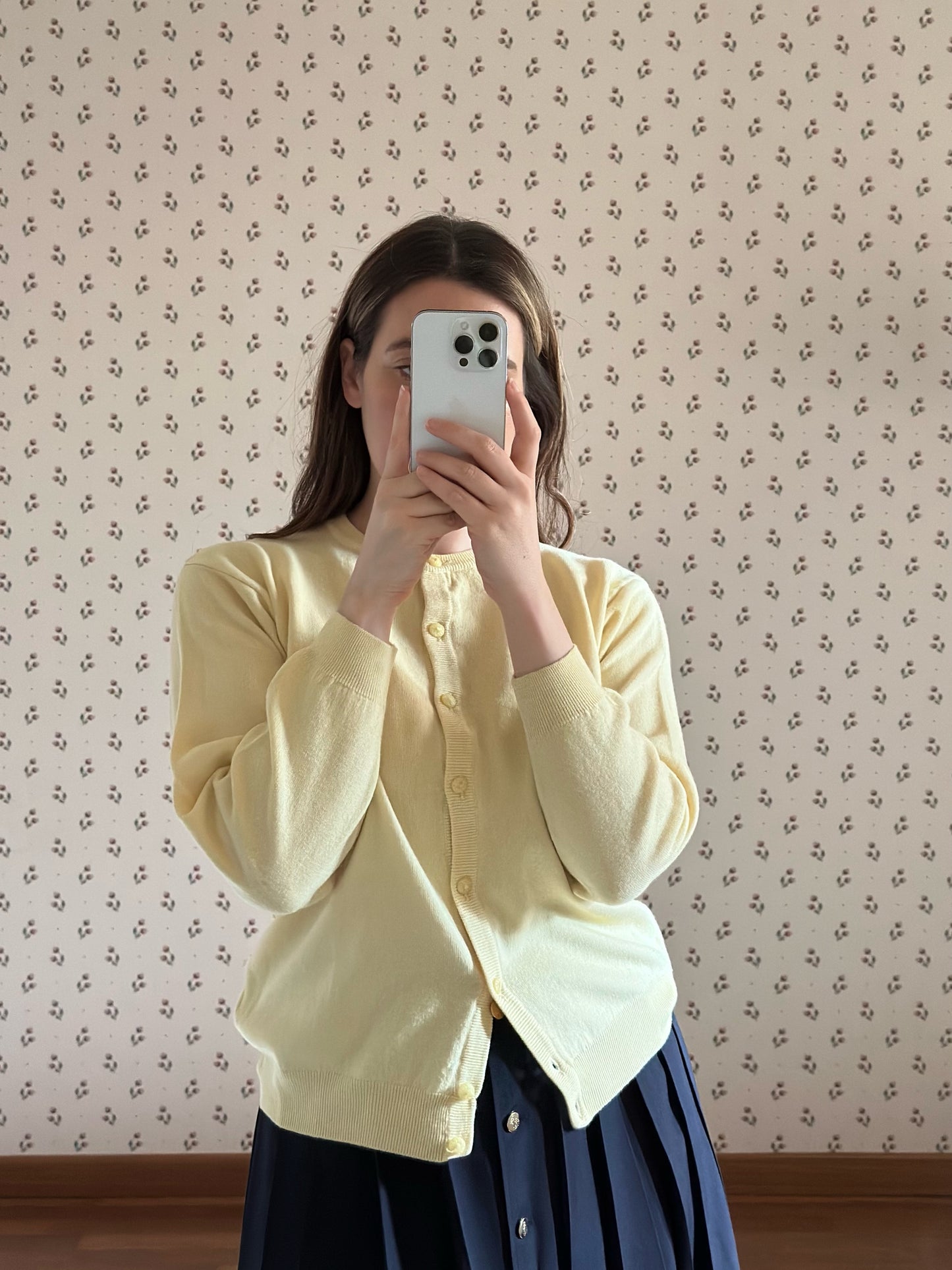 Butter Yellow Wool Cardigan