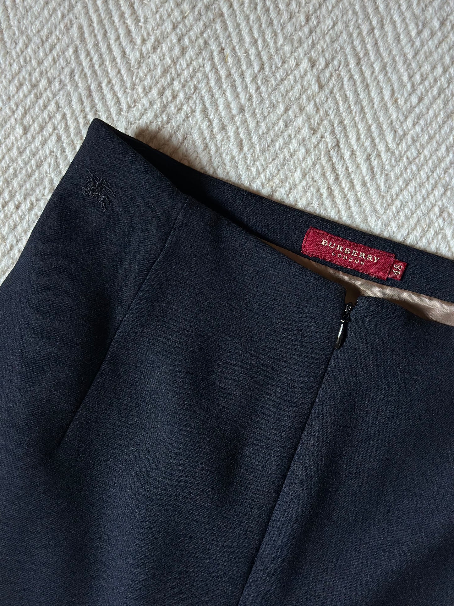 Vintage Burberry Blue Skirt