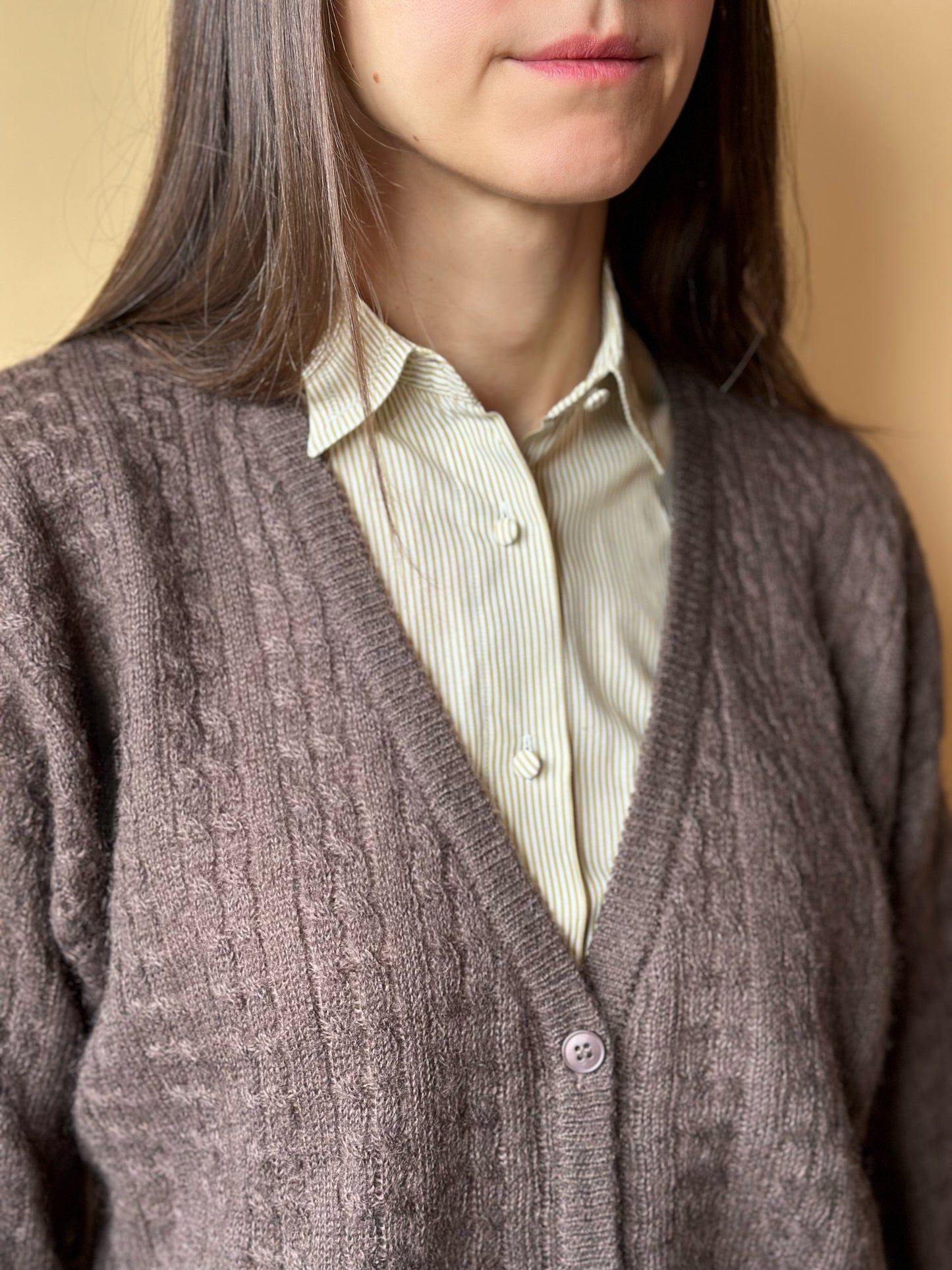 Vintage Chestnut Brown Cardigan