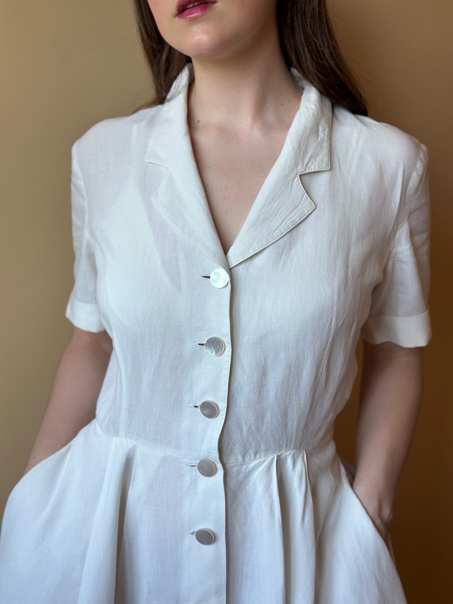 Vintage Max Mara Pleated Dress