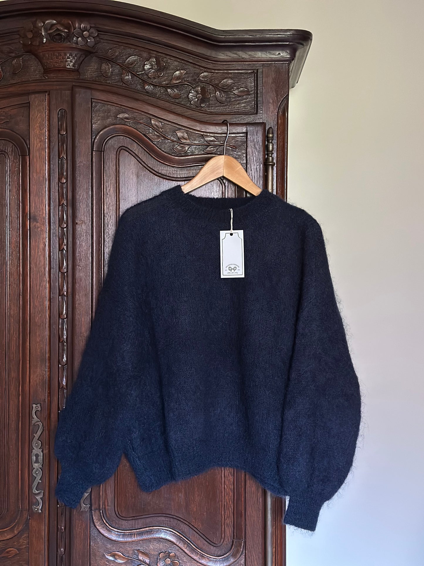 Mohair Navy Blue Sweater