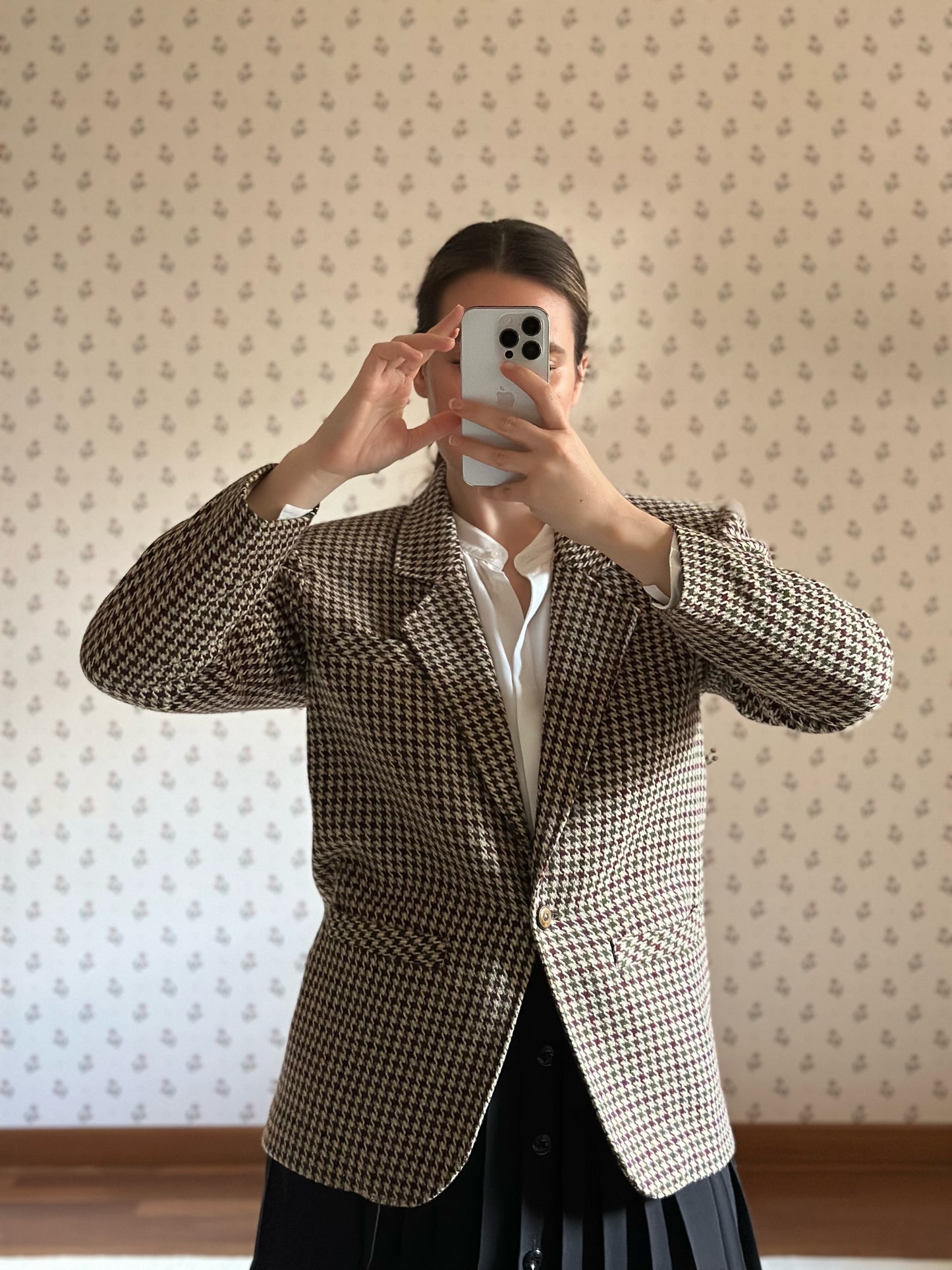 Vintage Pied-de-poule Wool Blazer